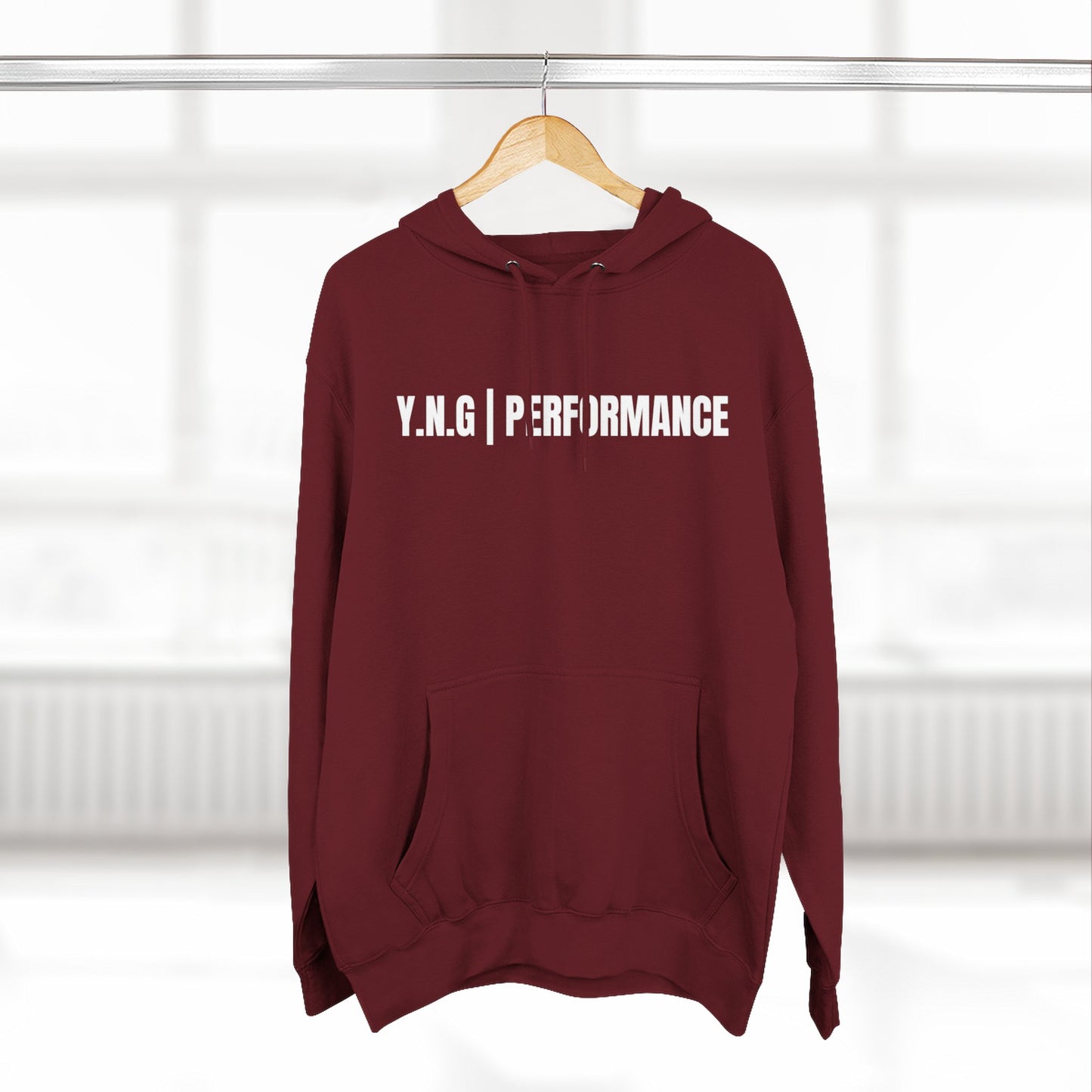 YnotGrind Performance Hoodie — Three-Panel Fleece Workout & Athletic Look