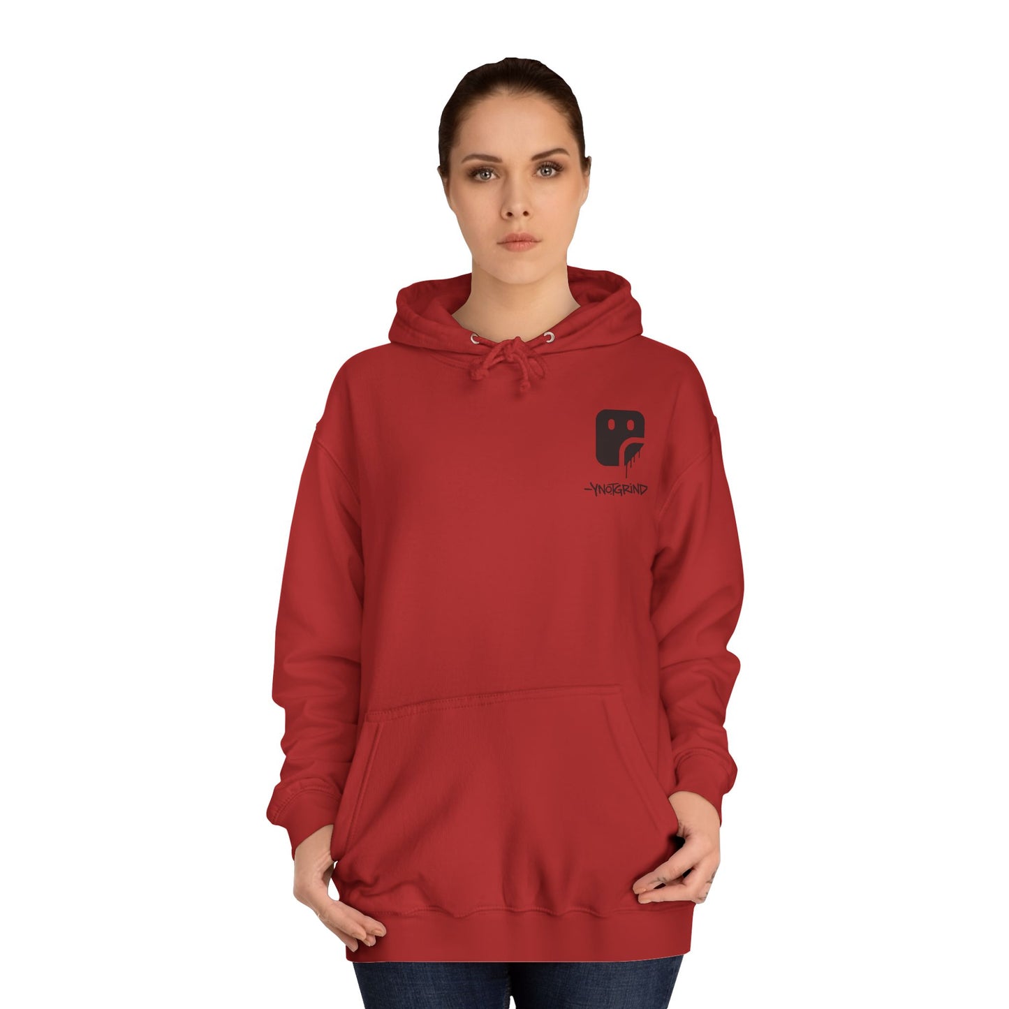 College Hoodie — "UNFINISHED" Graphic Logo Pullover