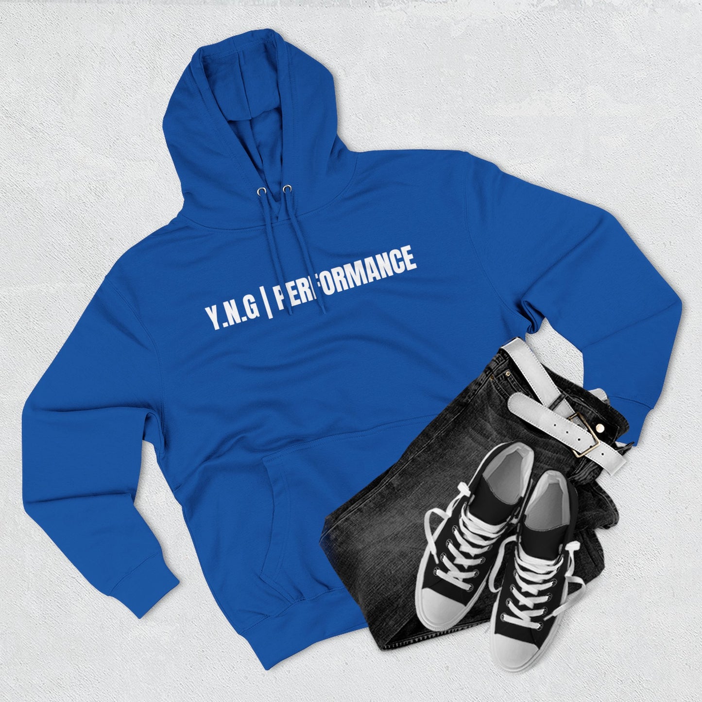 YnotGrind Performance Hoodie — Three-Panel Fleece Workout & Athletic Look