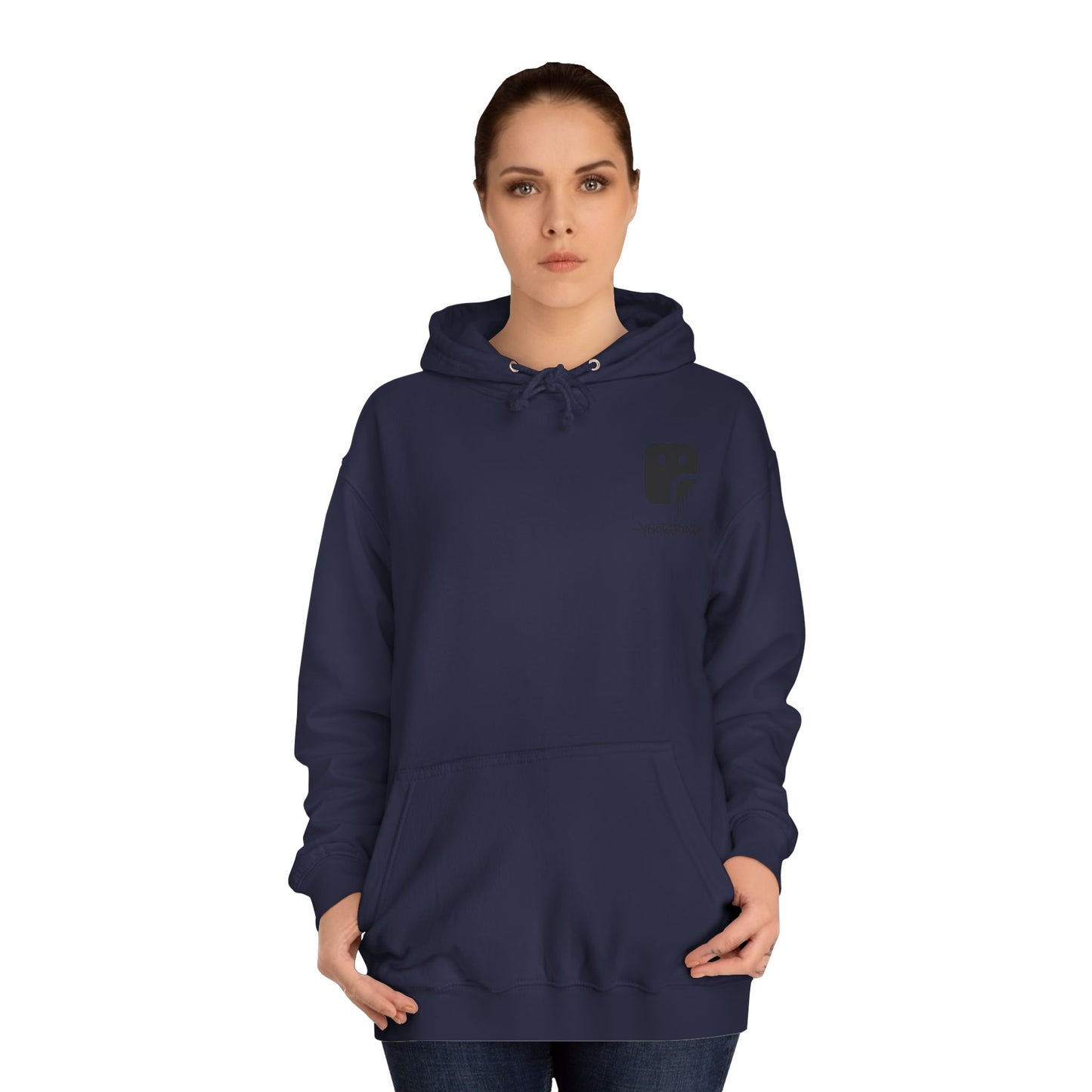 College Hoodie — "UNFINISHED" Graphic Logo Pullover