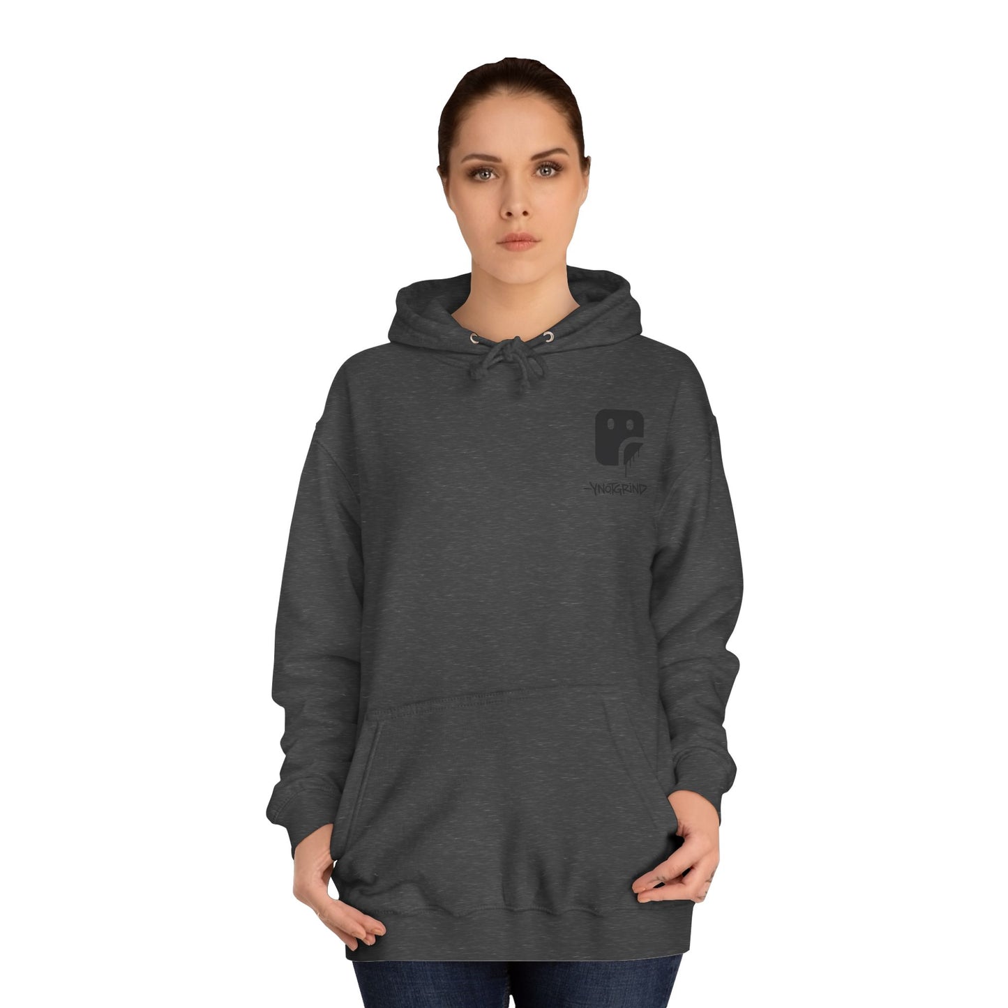 College Hoodie — "UNFINISHED" Graphic Logo Pullover