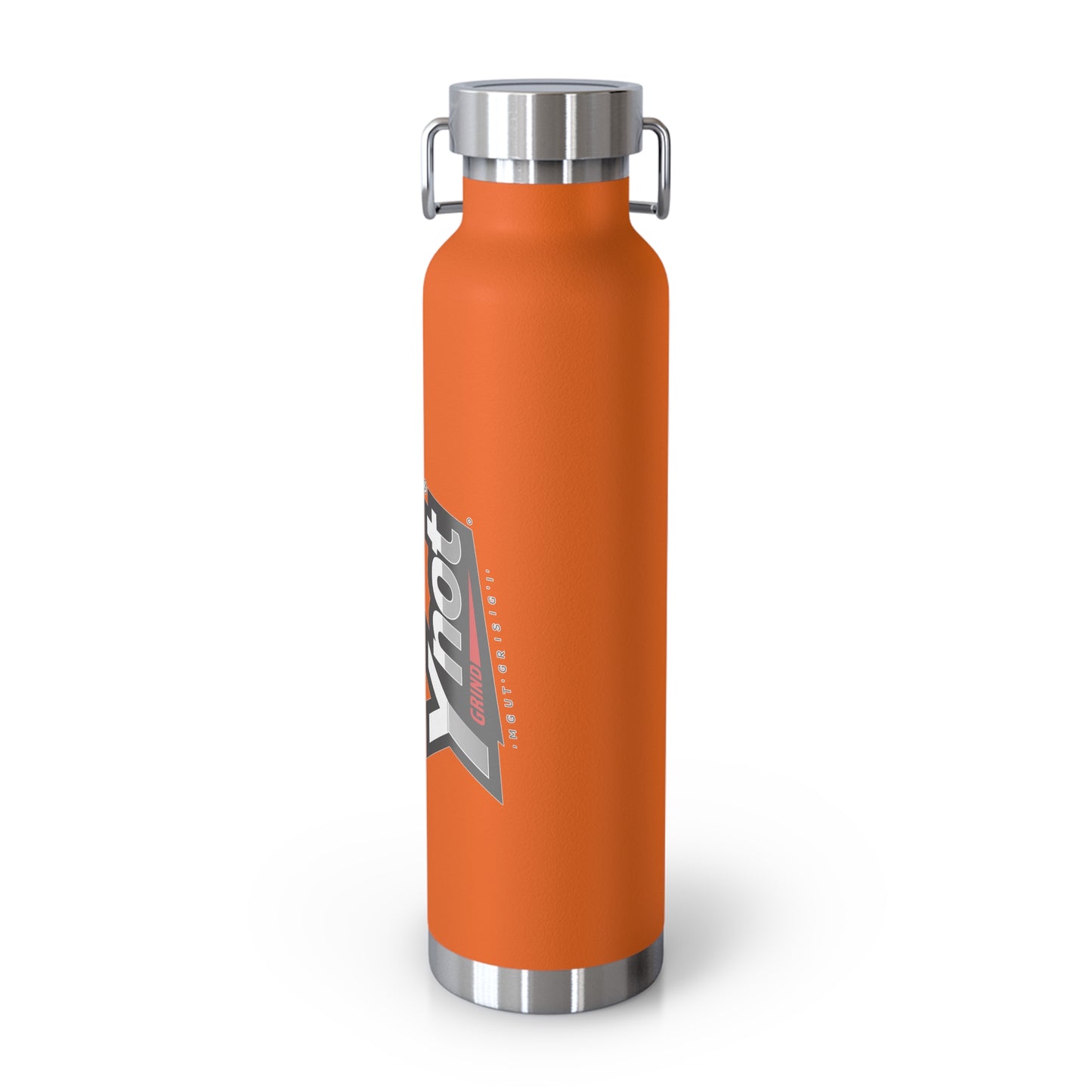 22oz Copper Vacuum Insulated Bottle — Red Stainless Water Bottle with Ynot Logo