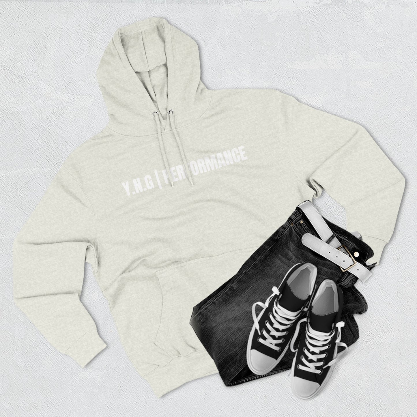 YnotGrind Performance Hoodie — Three-Panel Fleece Workout & Athletic Look