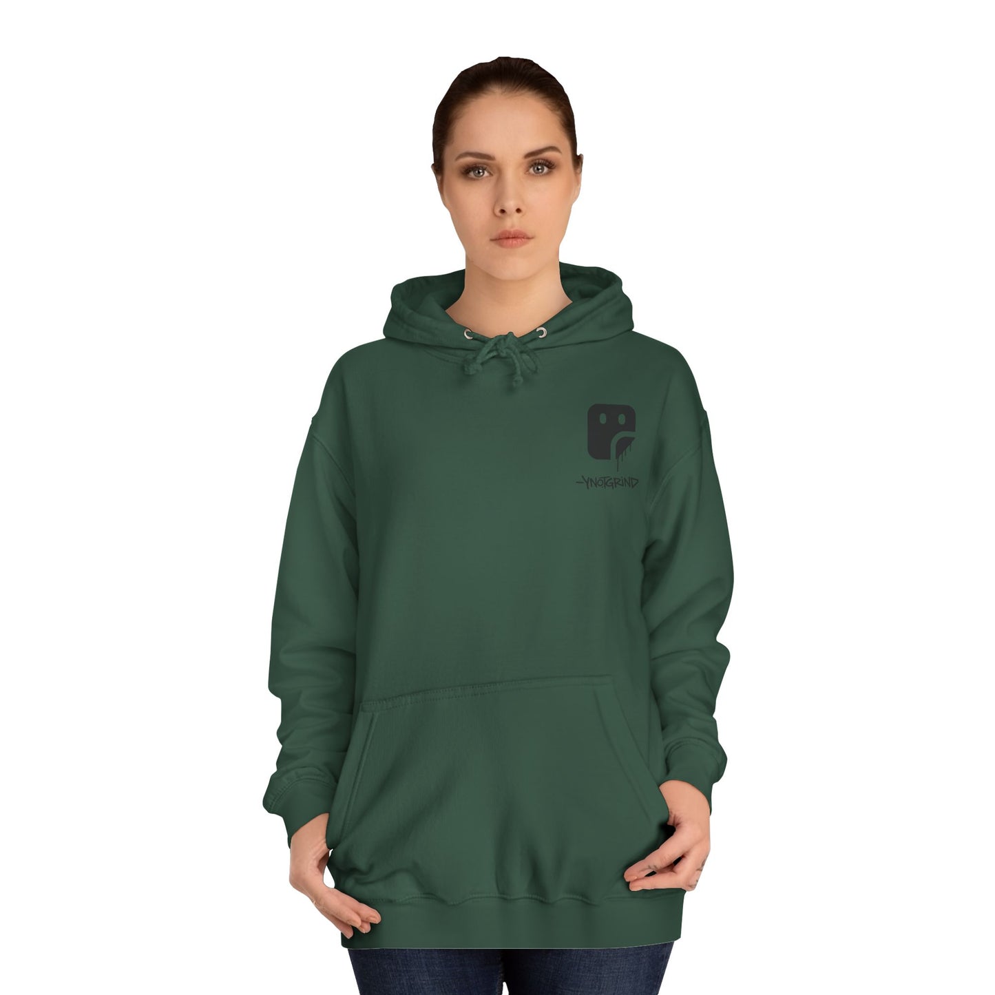 College Hoodie — "UNFINISHED" Graphic Logo Pullover
