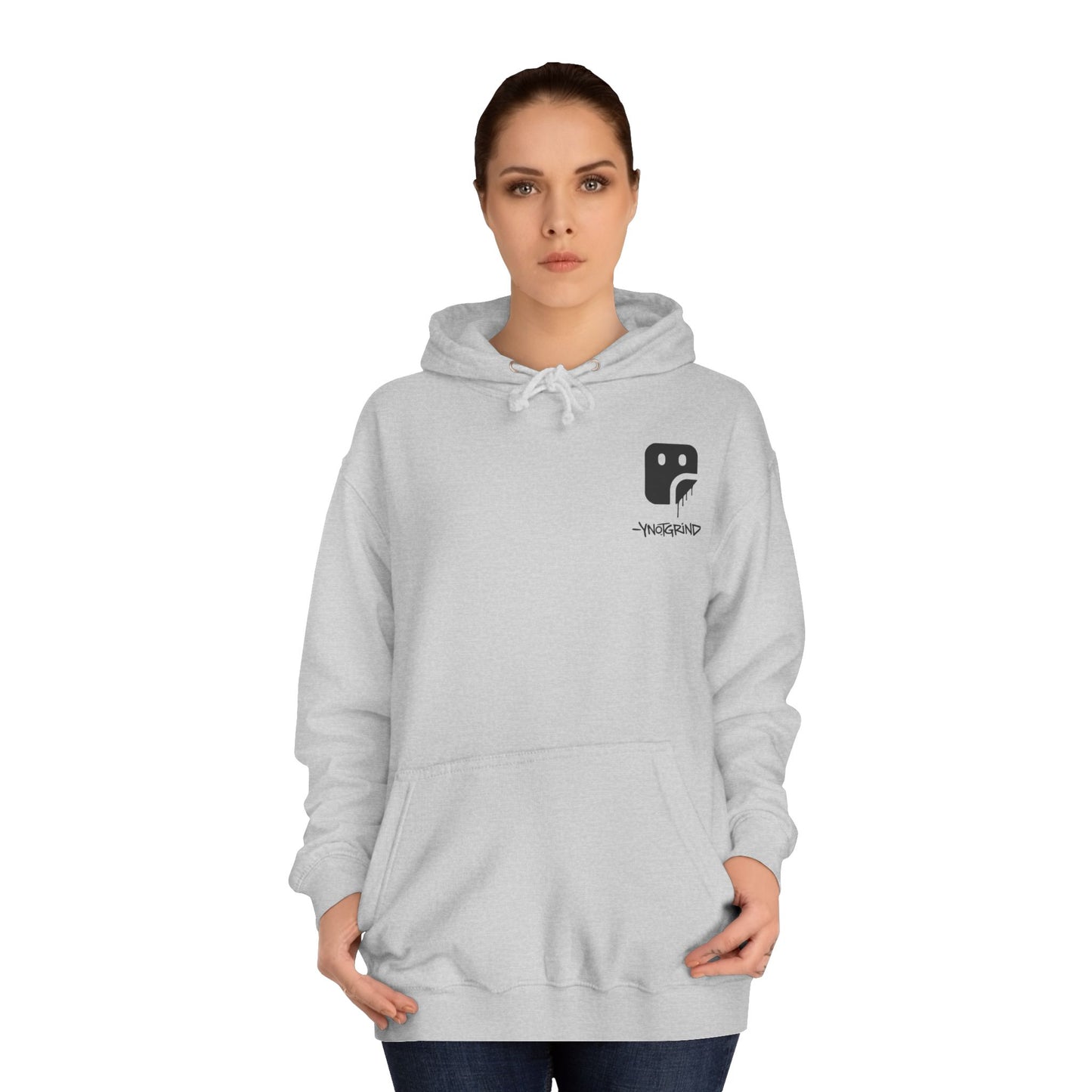 College Hoodie — "UNFINISHED" Graphic Logo Pullover