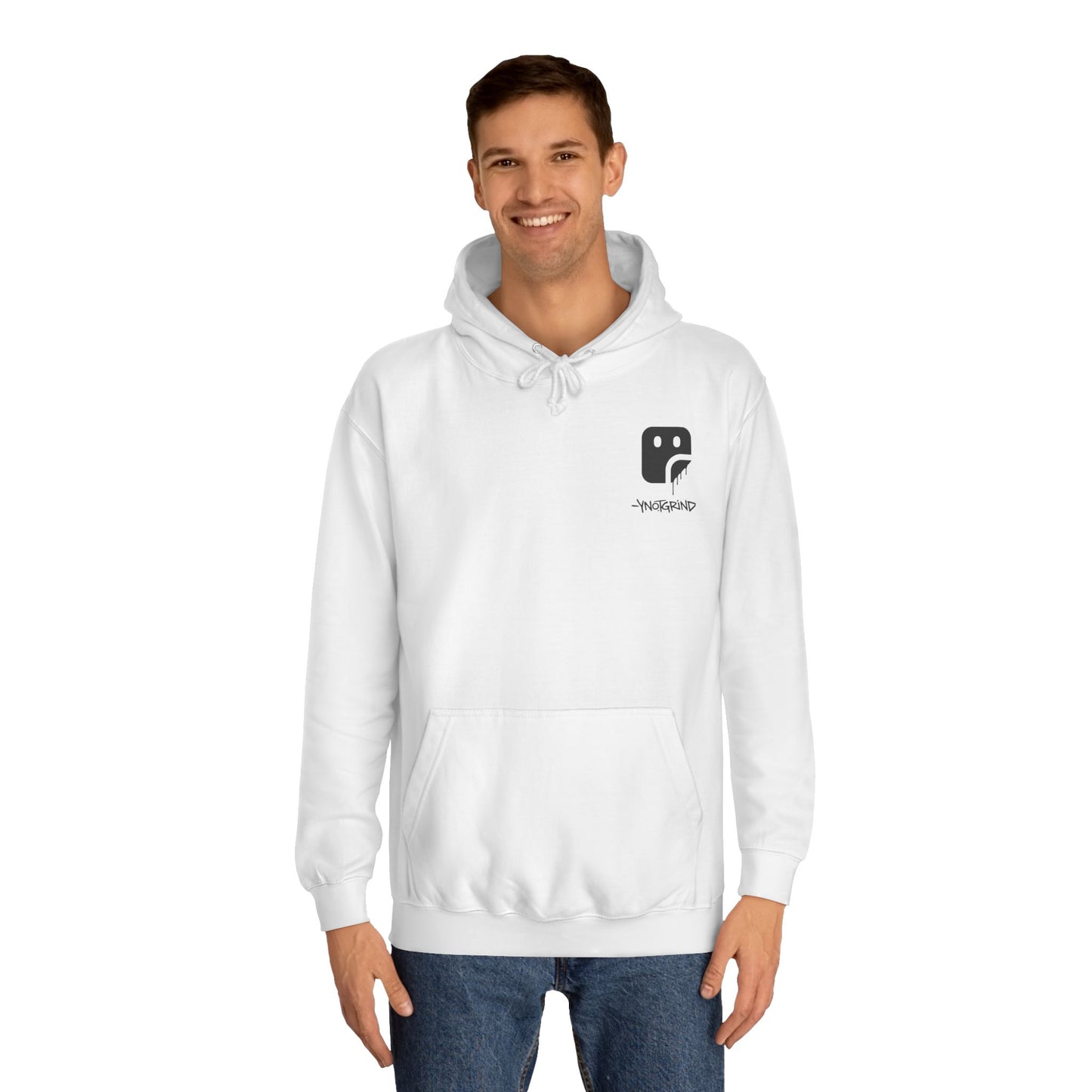 College Hoodie — "UNFINISHED" Graphic Logo Pullover