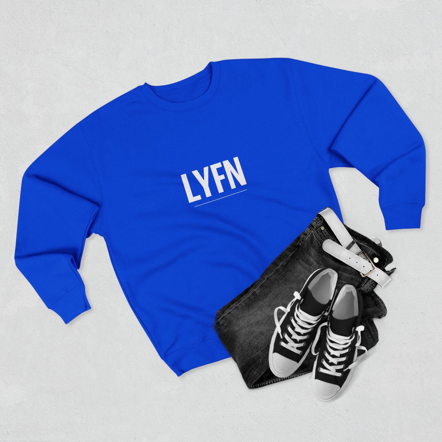 Casual Unisex Sweatshirt: Stylish Comfort for Everyday Wear, LYFN Graphic, Gift for Friends, Cozy Fashion, Wardrobe Essential