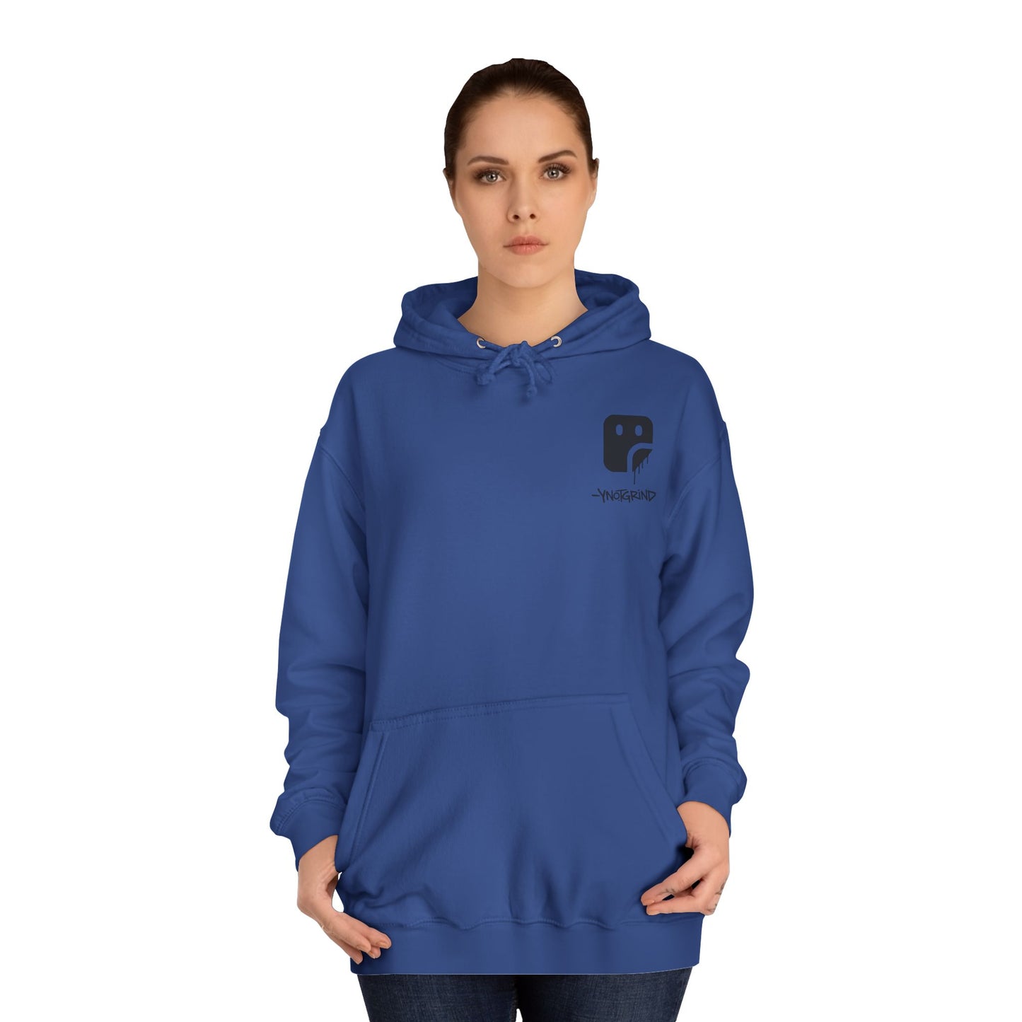 College Hoodie — "UNFINISHED" Graphic Logo Pullover