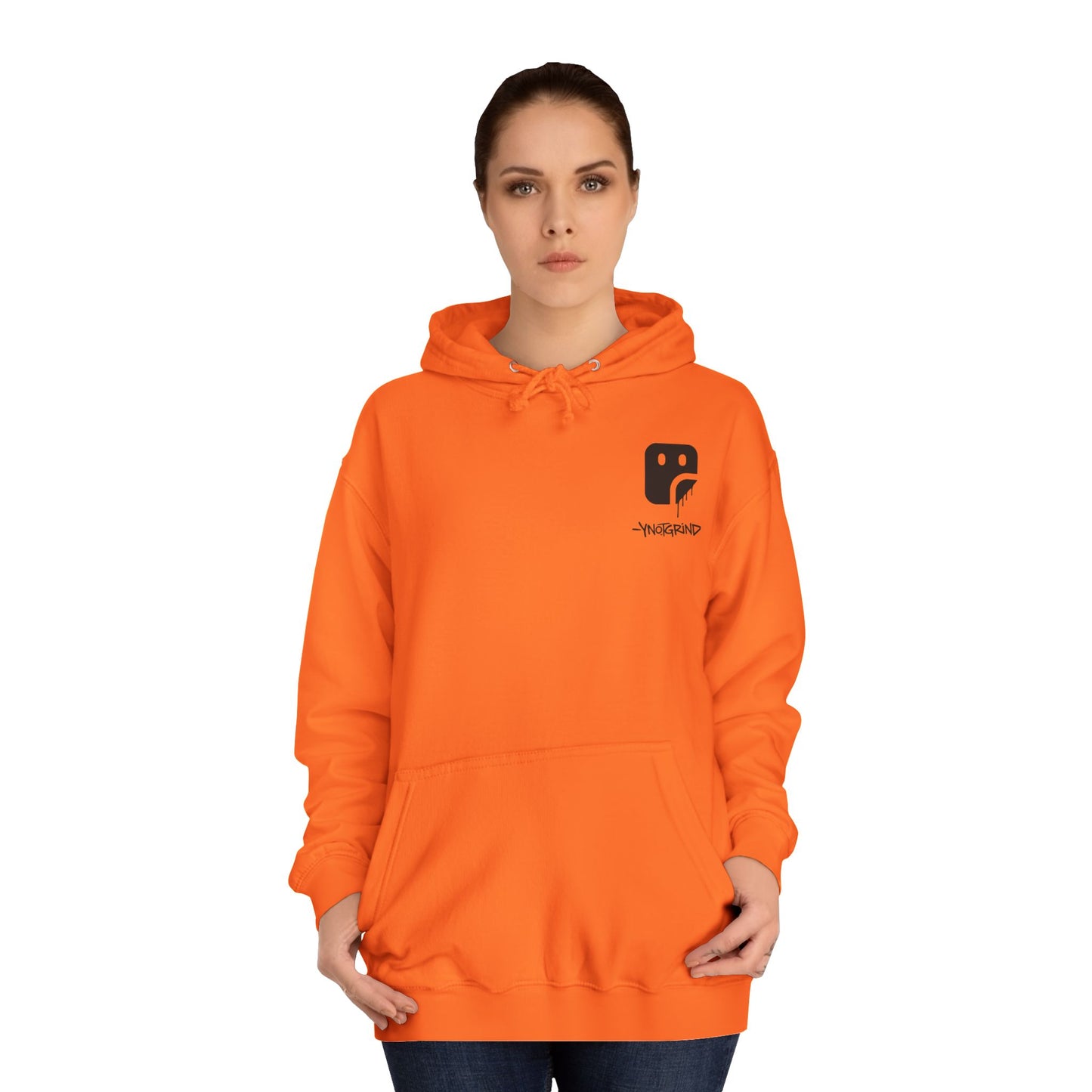College Hoodie — "UNFINISHED" Graphic Logo Pullover