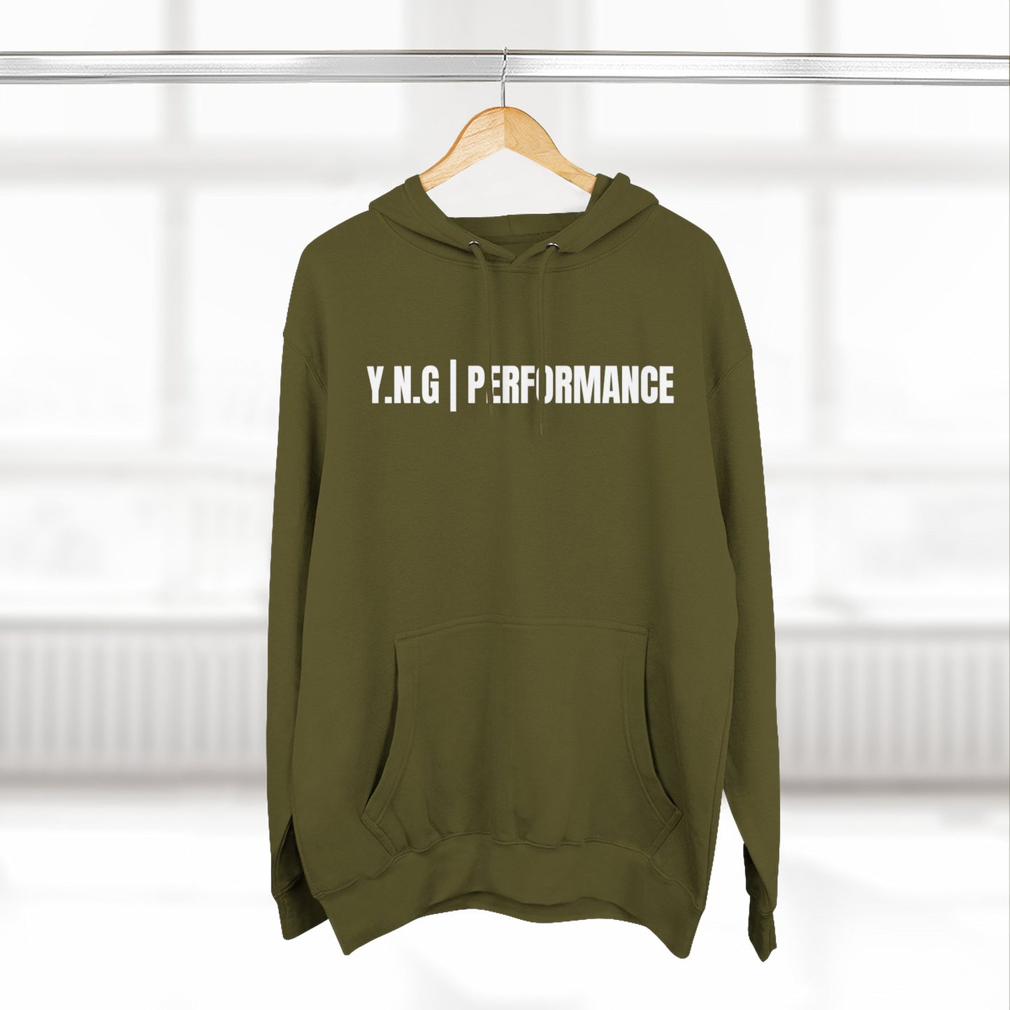 YnotGrind Performance Hoodie — Three-Panel Fleece Workout & Athletic Look