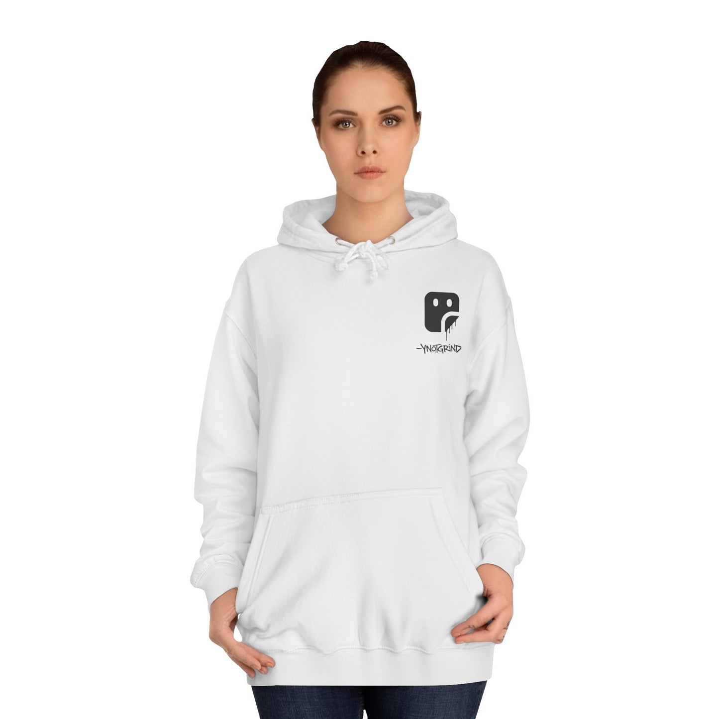 College Hoodie — "UNFINISHED" Graphic Logo Pullover