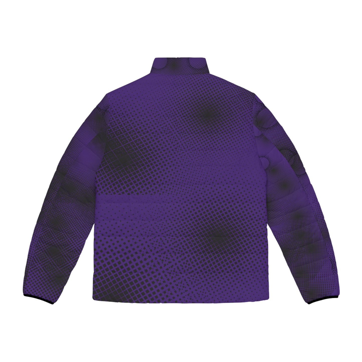 Men's Purple 'GOAT' Graphic Puffer Jacket – All-Over Print