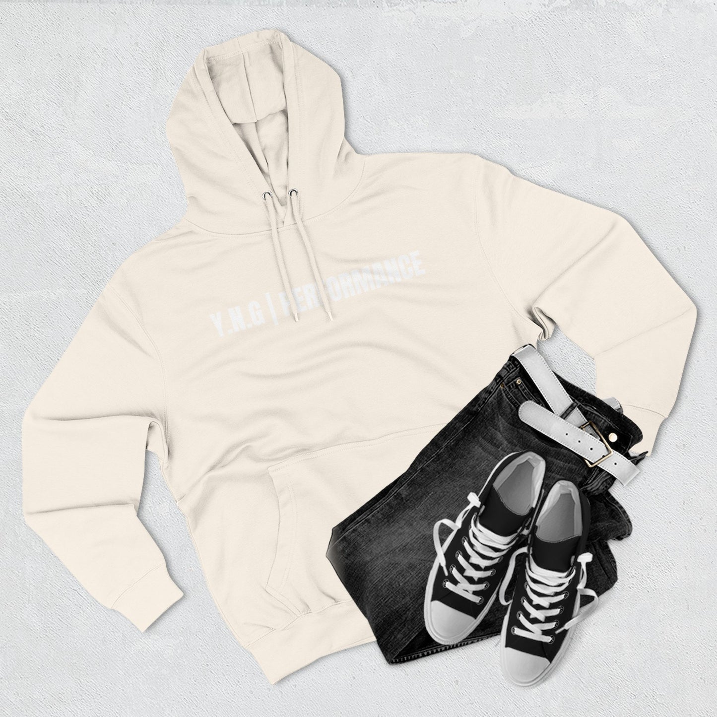 YnotGrind Performance Hoodie — Three-Panel Fleece Workout & Athletic Look