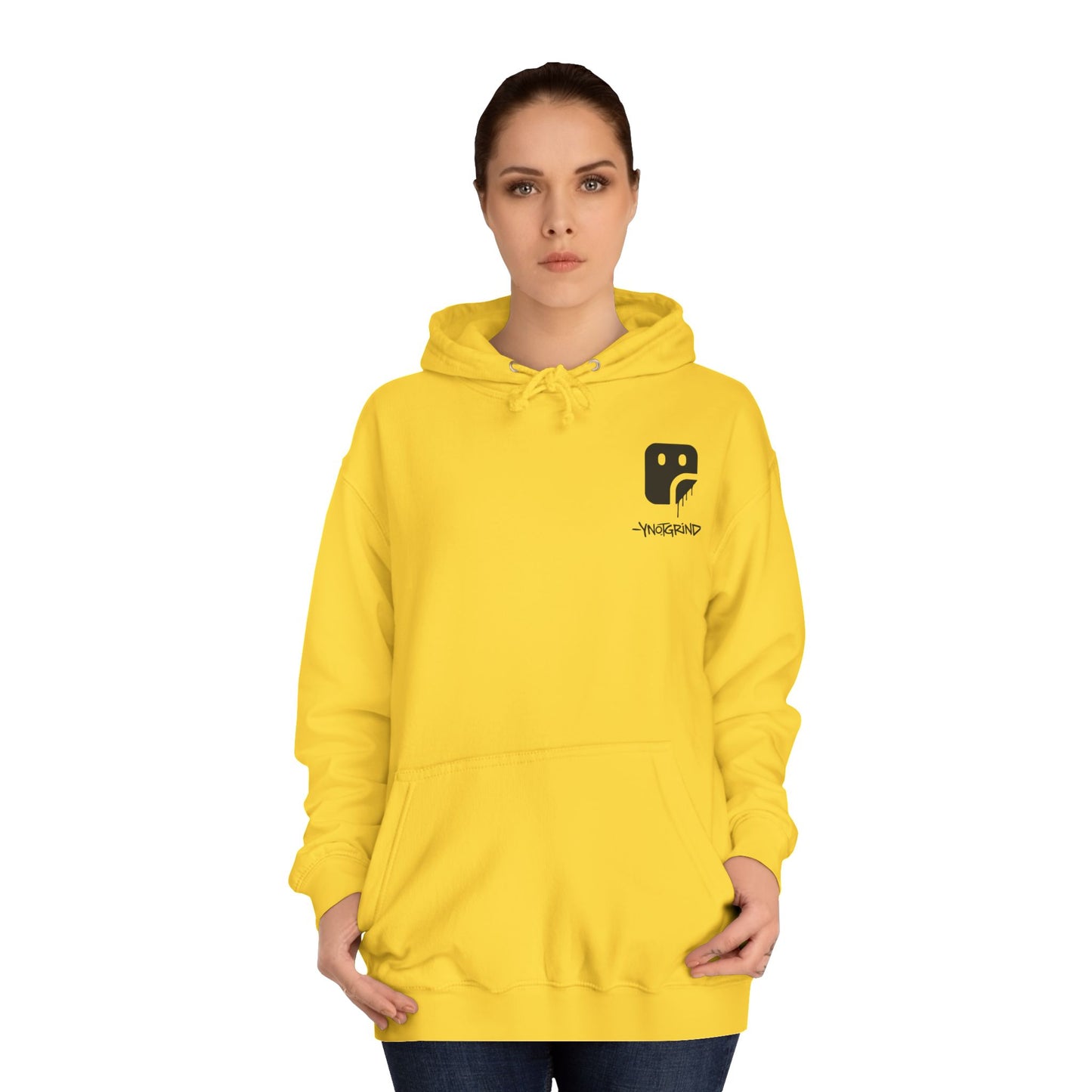 College Hoodie — "UNFINISHED" Graphic Logo Pullover