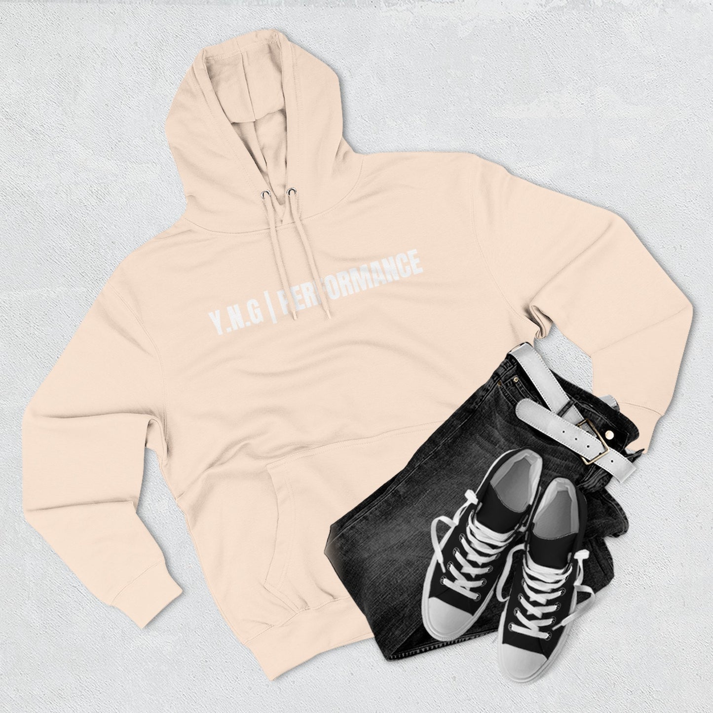 YnotGrind Performance Hoodie — Three-Panel Fleece Workout & Athletic Look