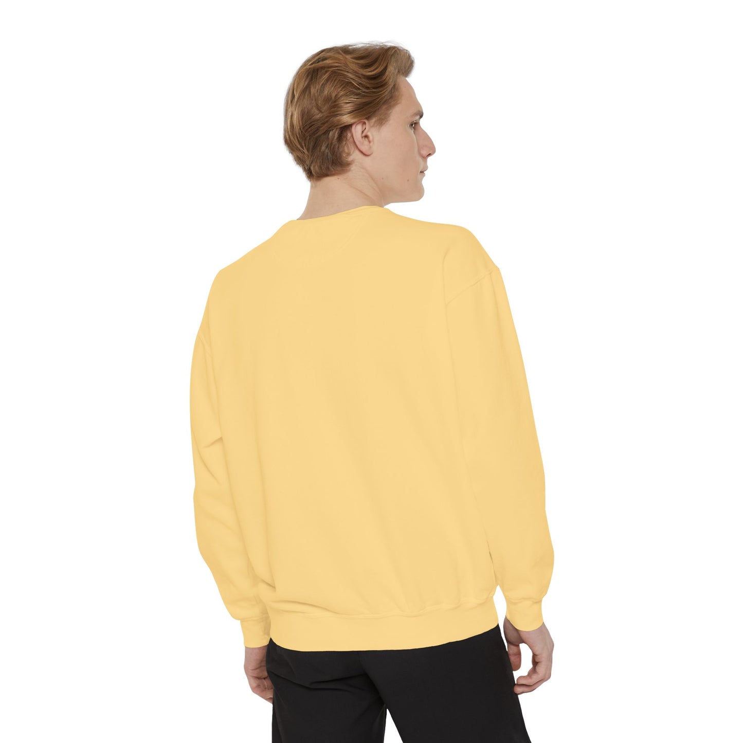 Ynot Retro Logo Sweatshirt — White Garment-Dyed Crewneck