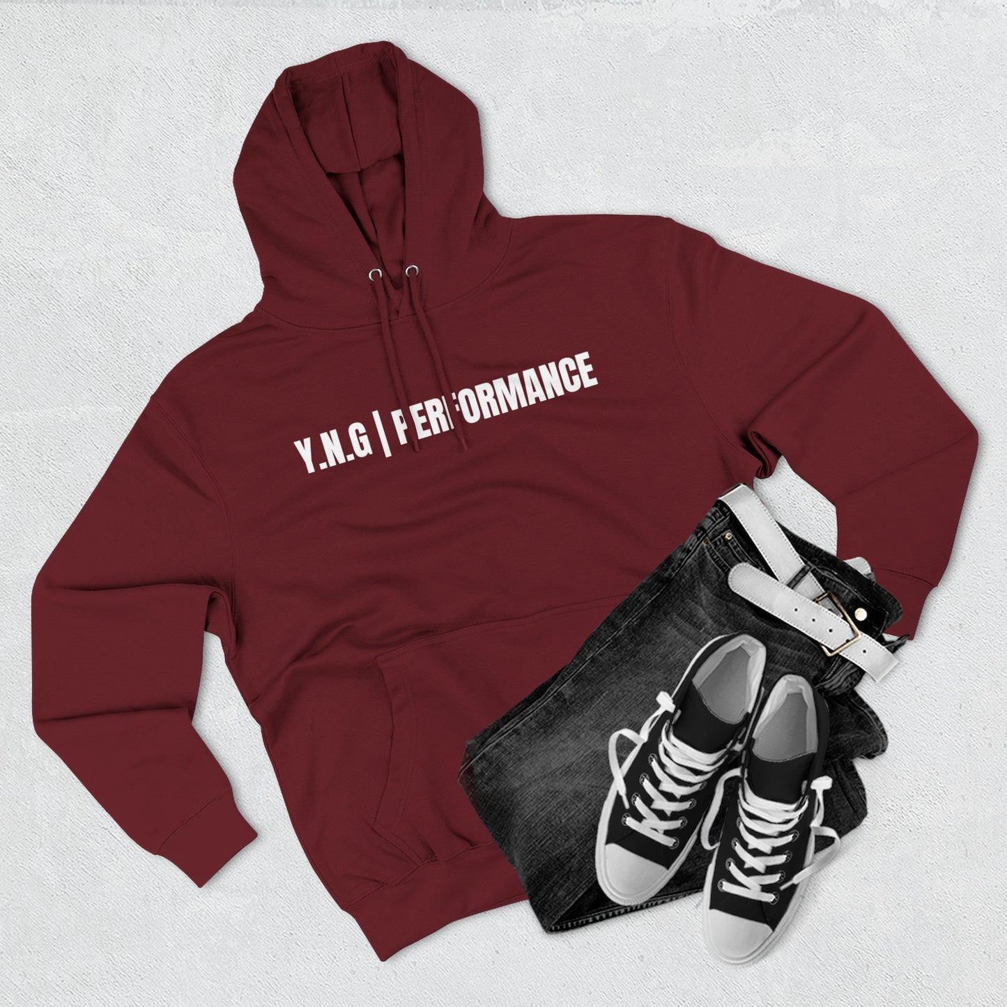YnotGrind Performance Hoodie — Three-Panel Fleece Workout & Athletic Look