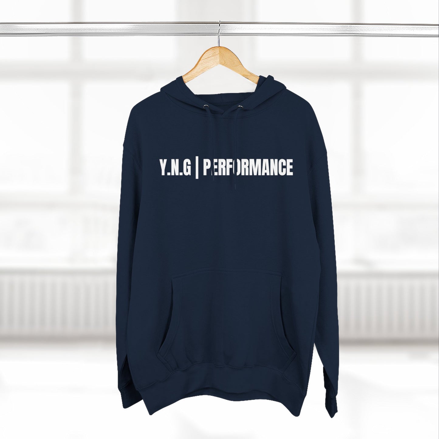 YnotGrind Performance Hoodie — Three-Panel Fleece Workout & Athletic Look
