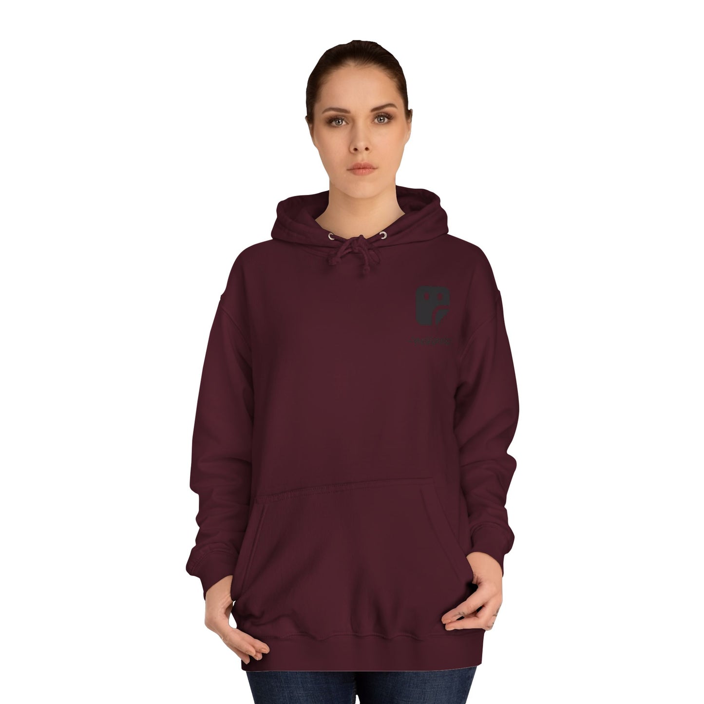College Hoodie — "UNFINISHED" Graphic Logo Pullover