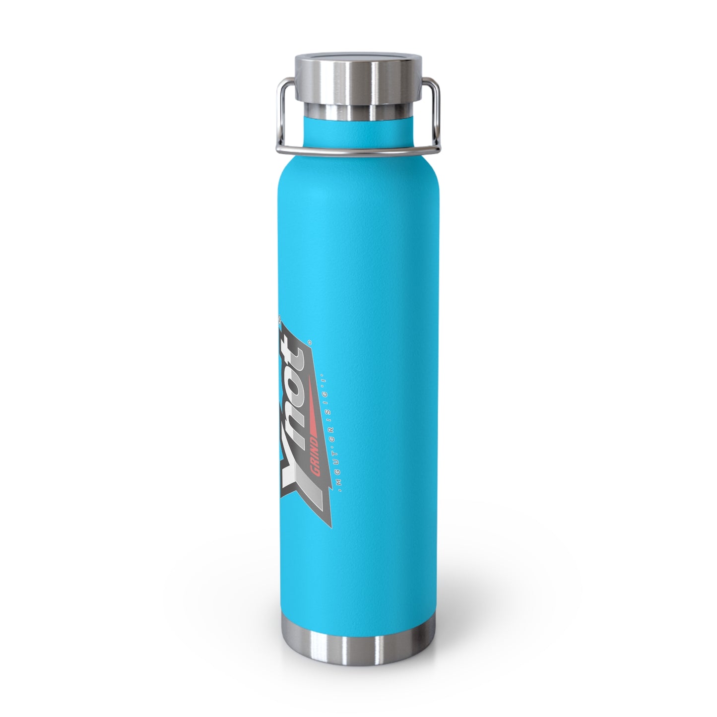 22oz Copper Vacuum Insulated Bottle — Red Stainless Water Bottle with Ynot Logo