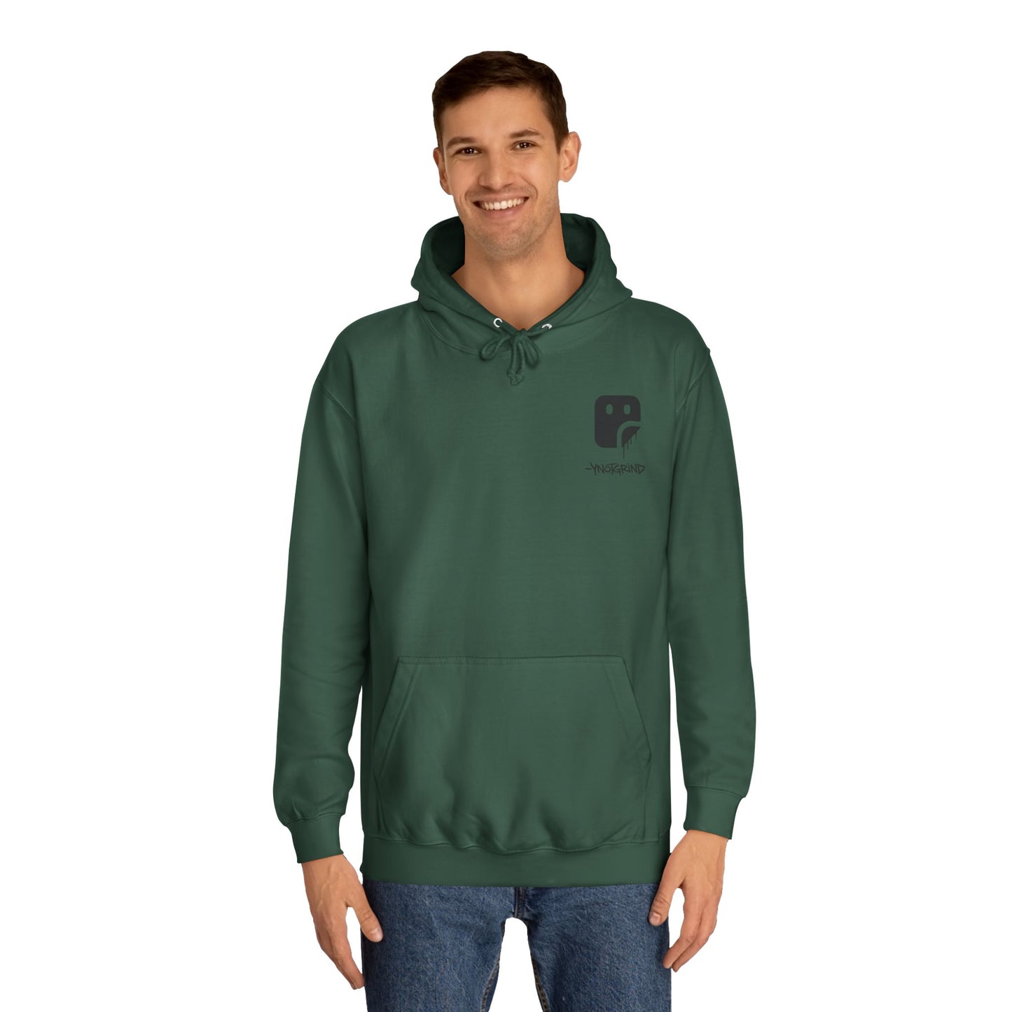 College Hoodie — "UNFINISHED" Graphic Logo Pullover