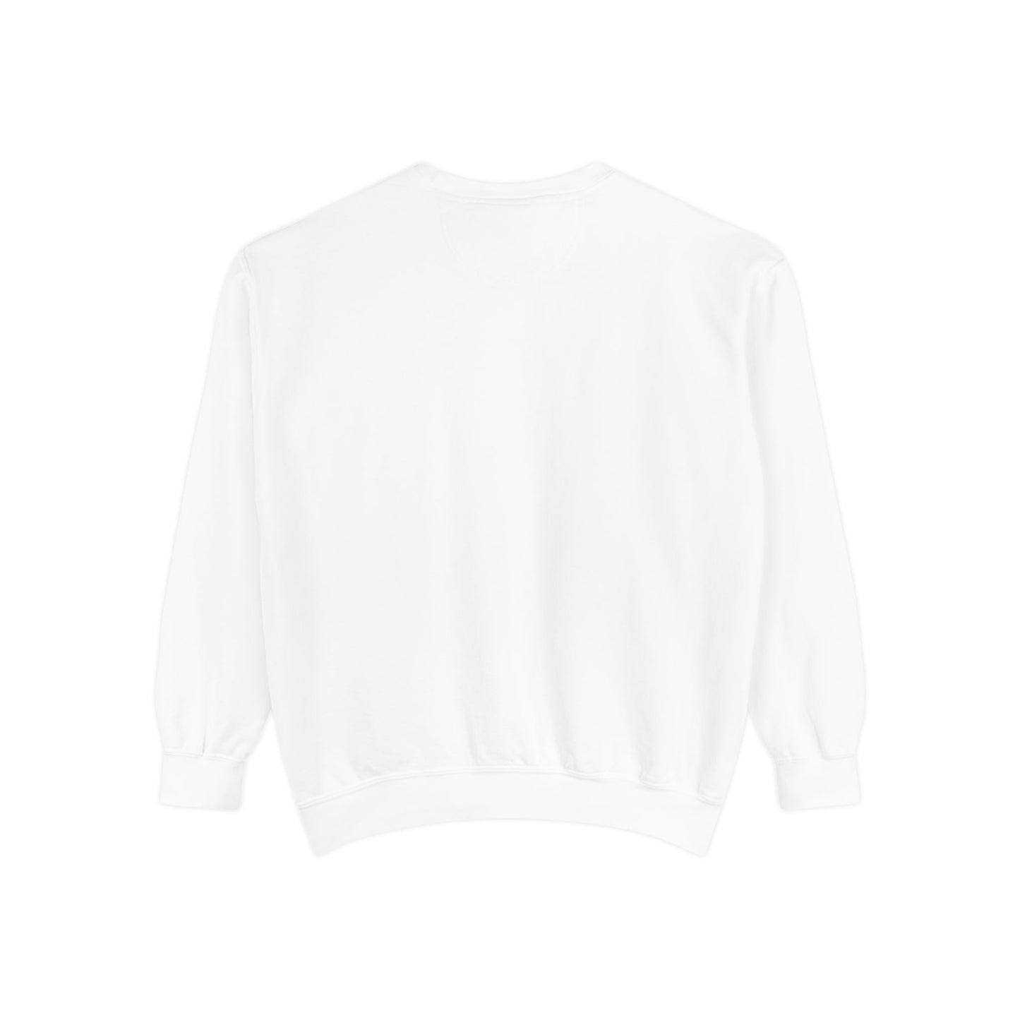 Ynot Retro Logo Sweatshirt — White Garment-Dyed Crewneck