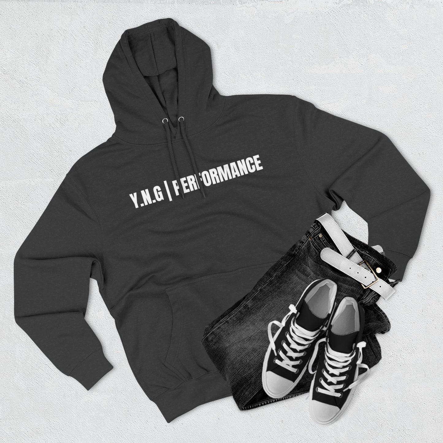 YnotGrind Performance Hoodie — Three-Panel Fleece Workout & Athletic Look