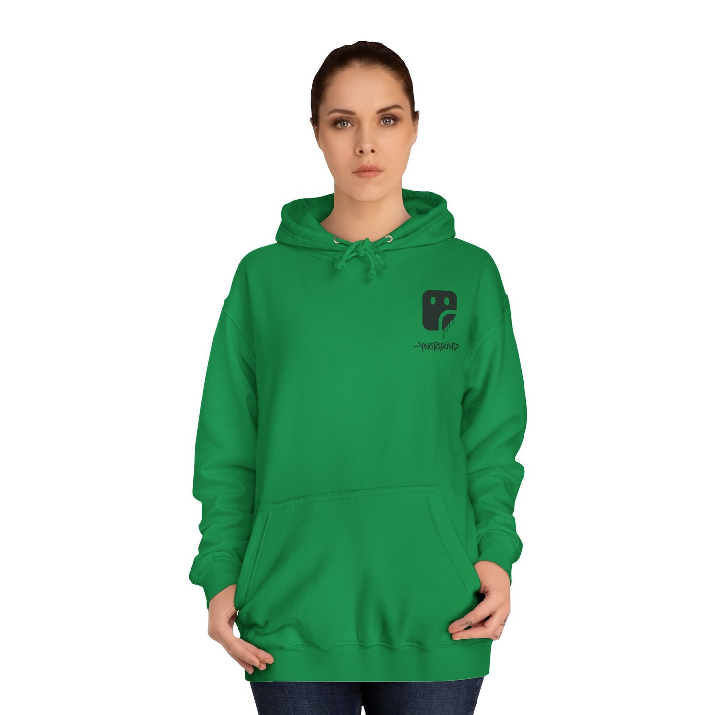 College Hoodie — "UNFINISHED" Graphic Logo Pullover