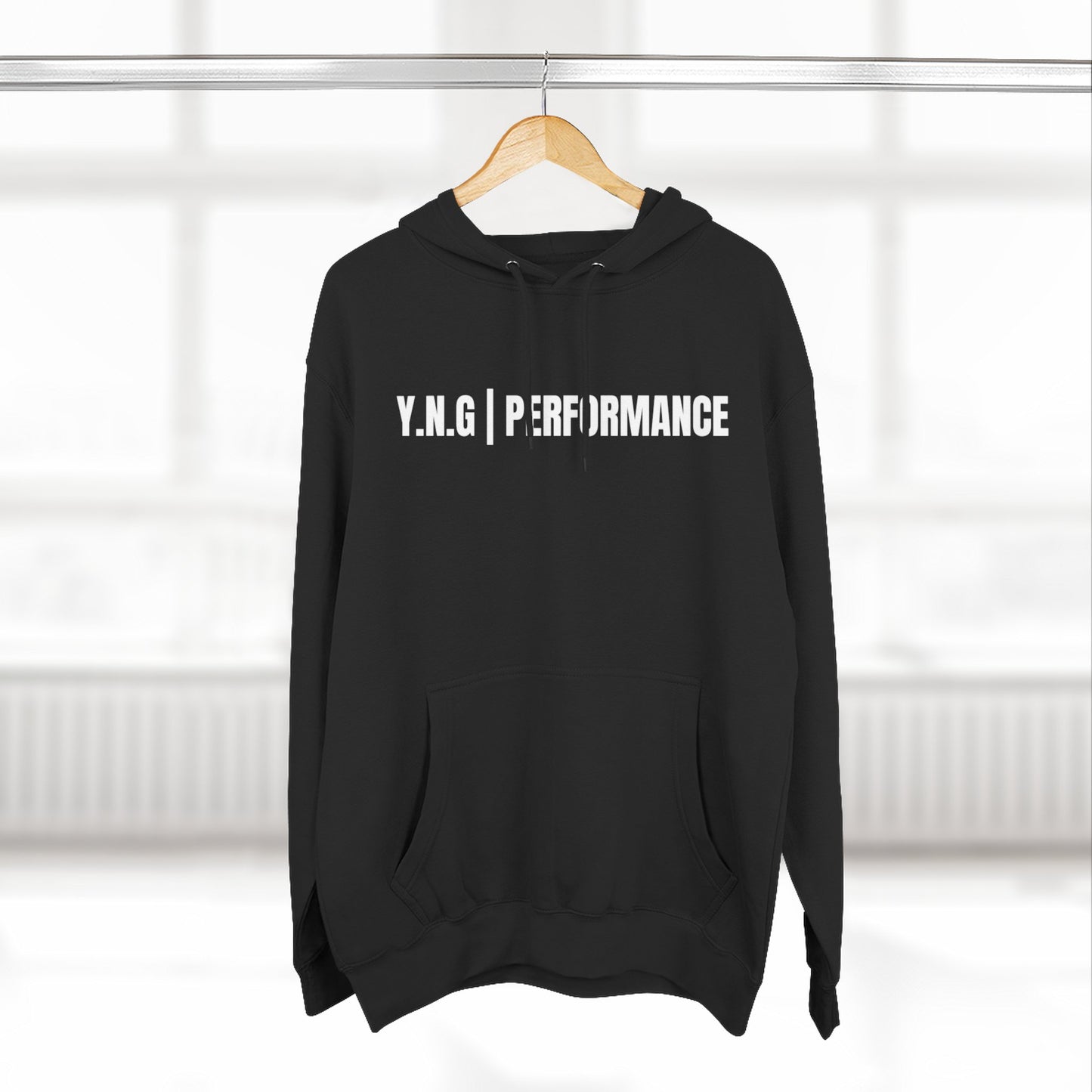 YnotGrind Performance Hoodie — Three-Panel Fleece Workout & Athletic Look