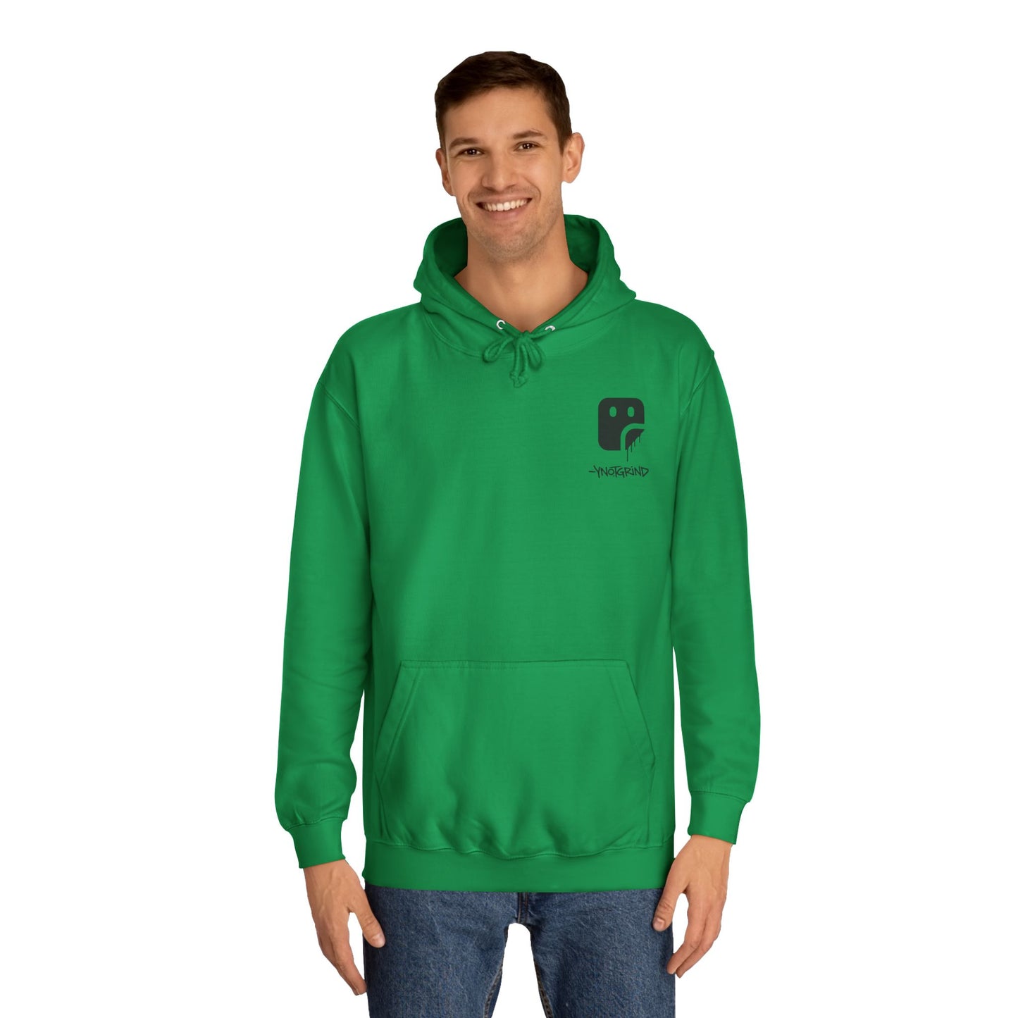College Hoodie — "UNFINISHED" Graphic Logo Pullover