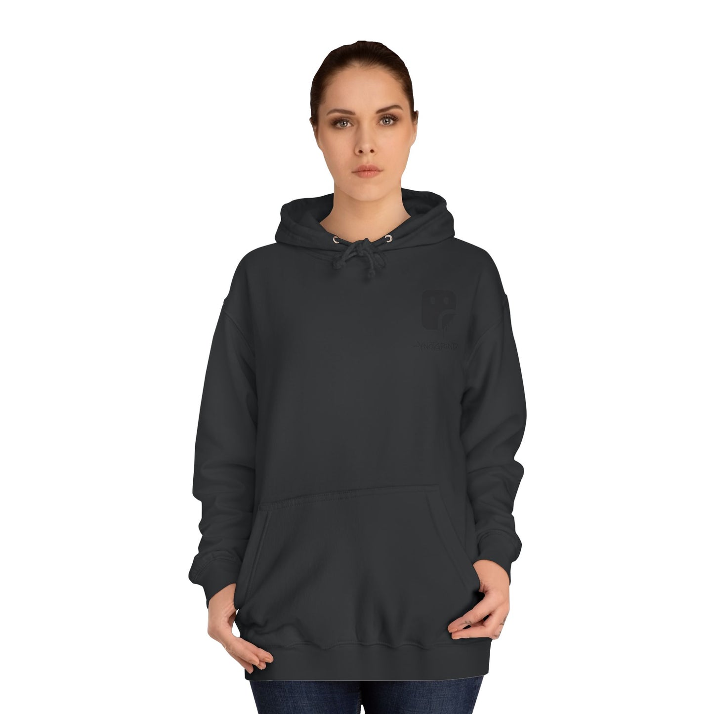 College Hoodie — "UNFINISHED" Graphic Logo Pullover