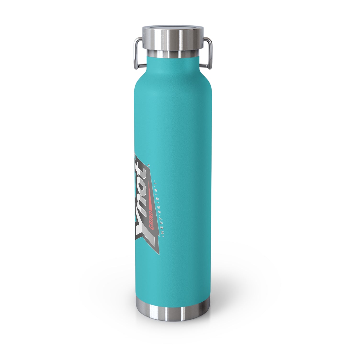 22oz Copper Vacuum Insulated Bottle — Red Stainless Water Bottle with Ynot Logo