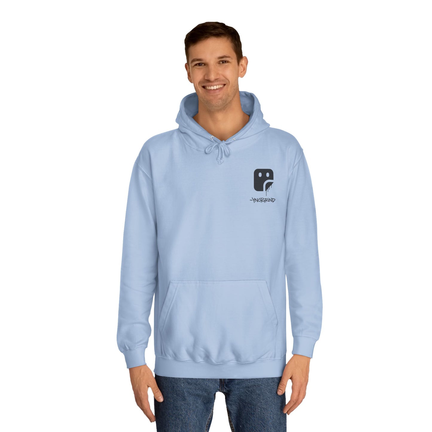 College Hoodie — "UNFINISHED" Graphic Logo Pullover