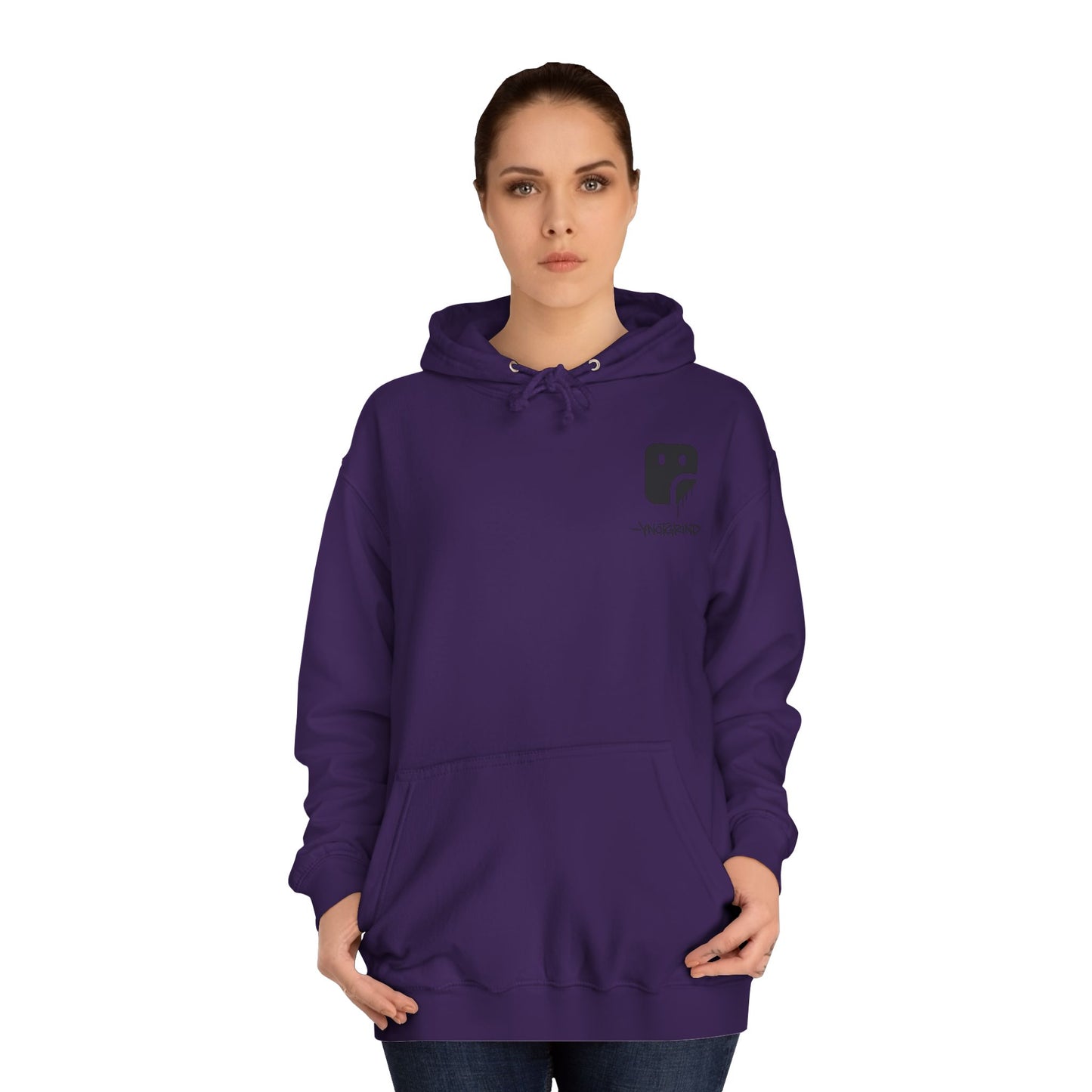 College Hoodie — "UNFINISHED" Graphic Logo Pullover