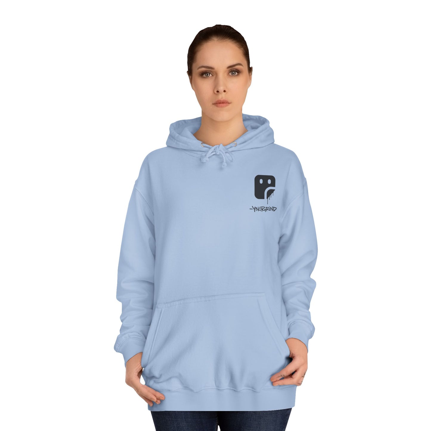 College Hoodie — "UNFINISHED" Graphic Logo Pullover