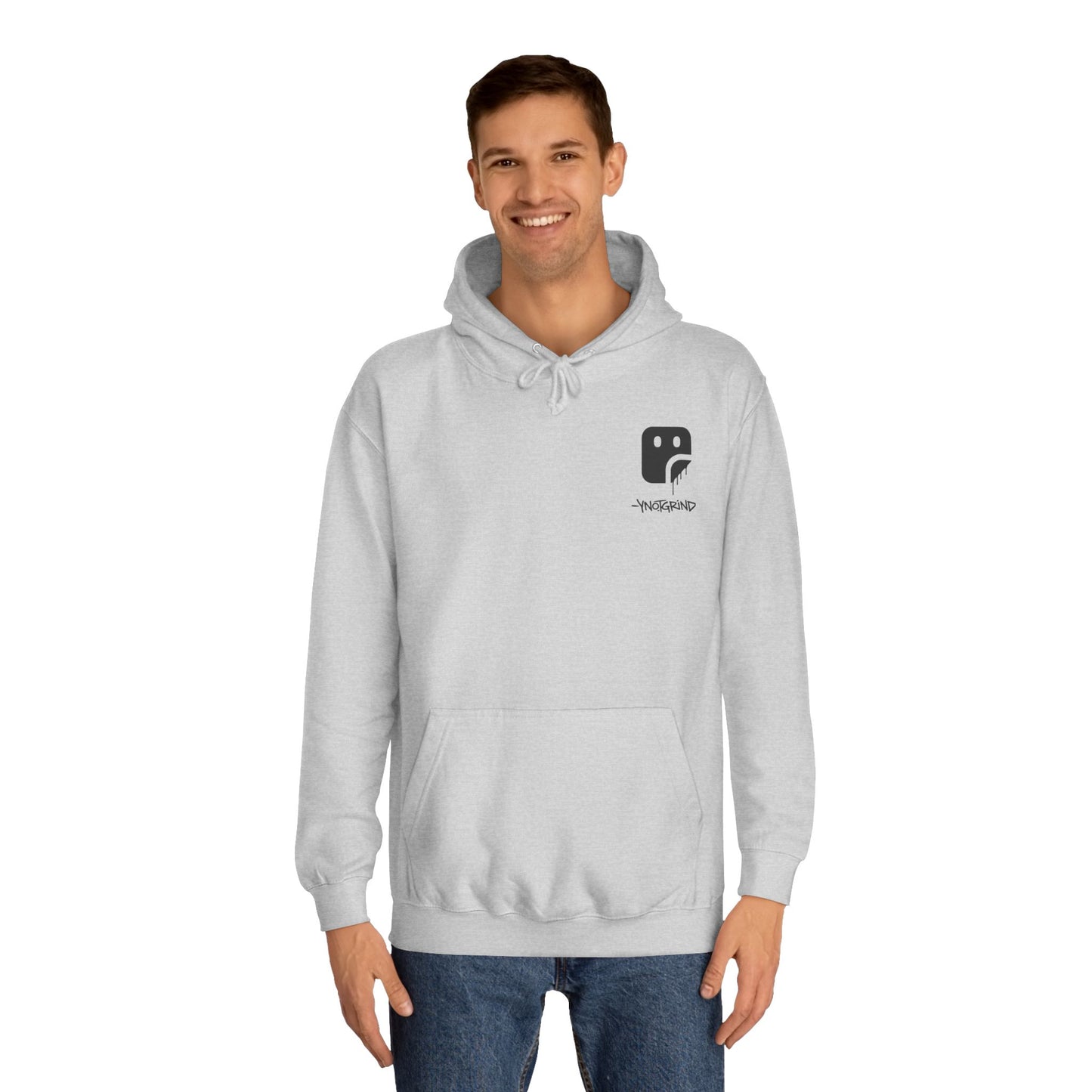 College Hoodie — "UNFINISHED" Graphic Logo Pullover