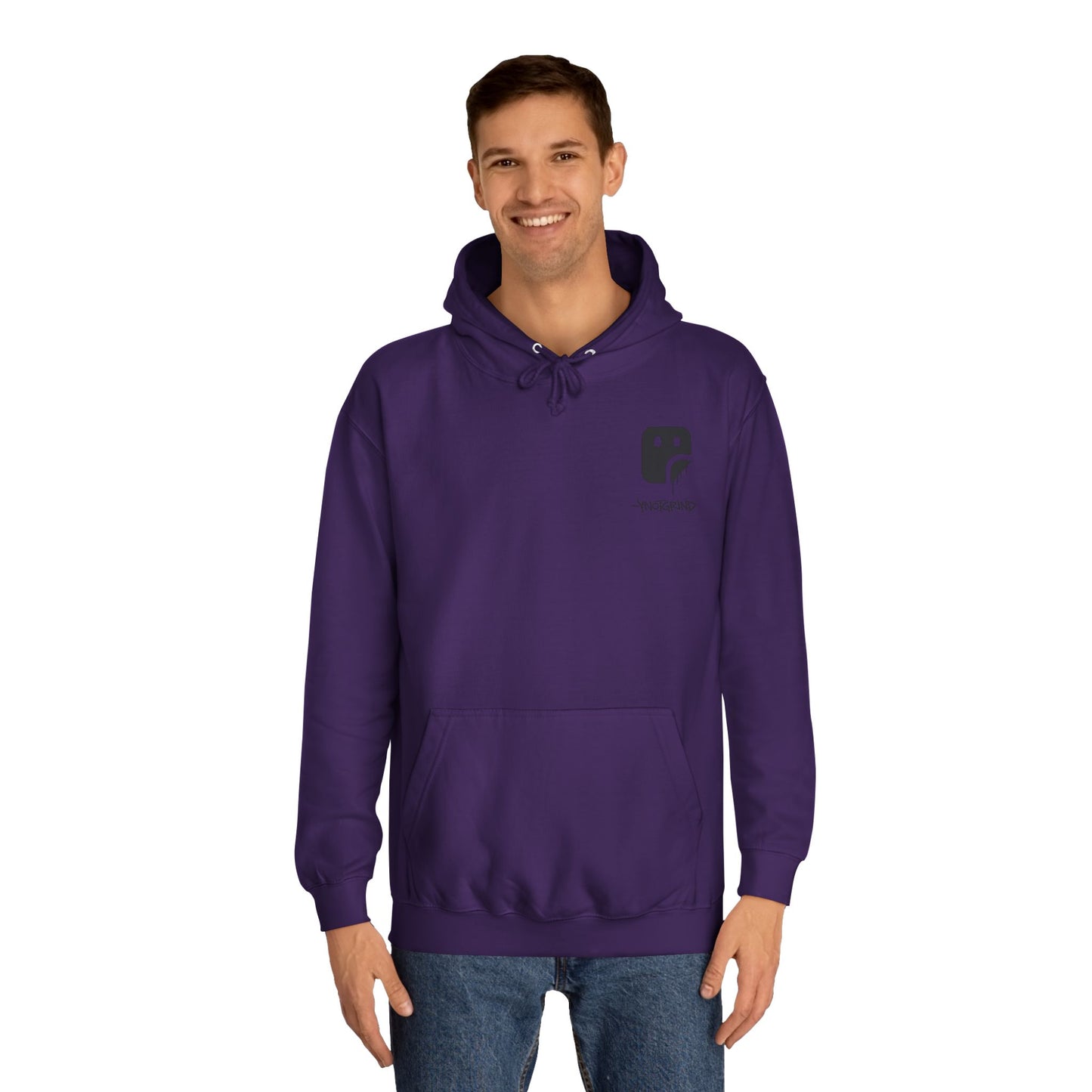 College Hoodie — "UNFINISHED" Graphic Logo Pullover