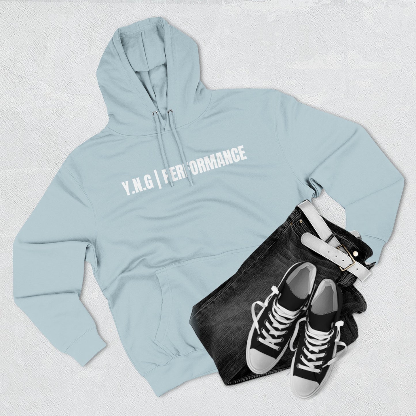 YnotGrind Performance Hoodie — Three-Panel Fleece Workout & Athletic Look
