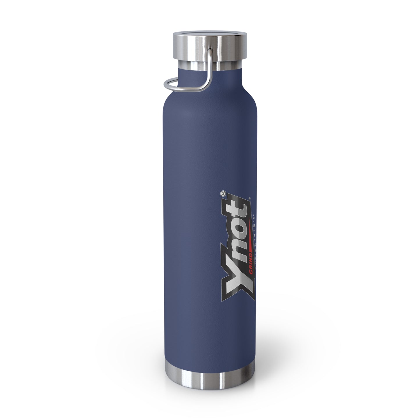 22oz Copper Vacuum Insulated Bottle — Red Stainless Water Bottle with Ynot Logo