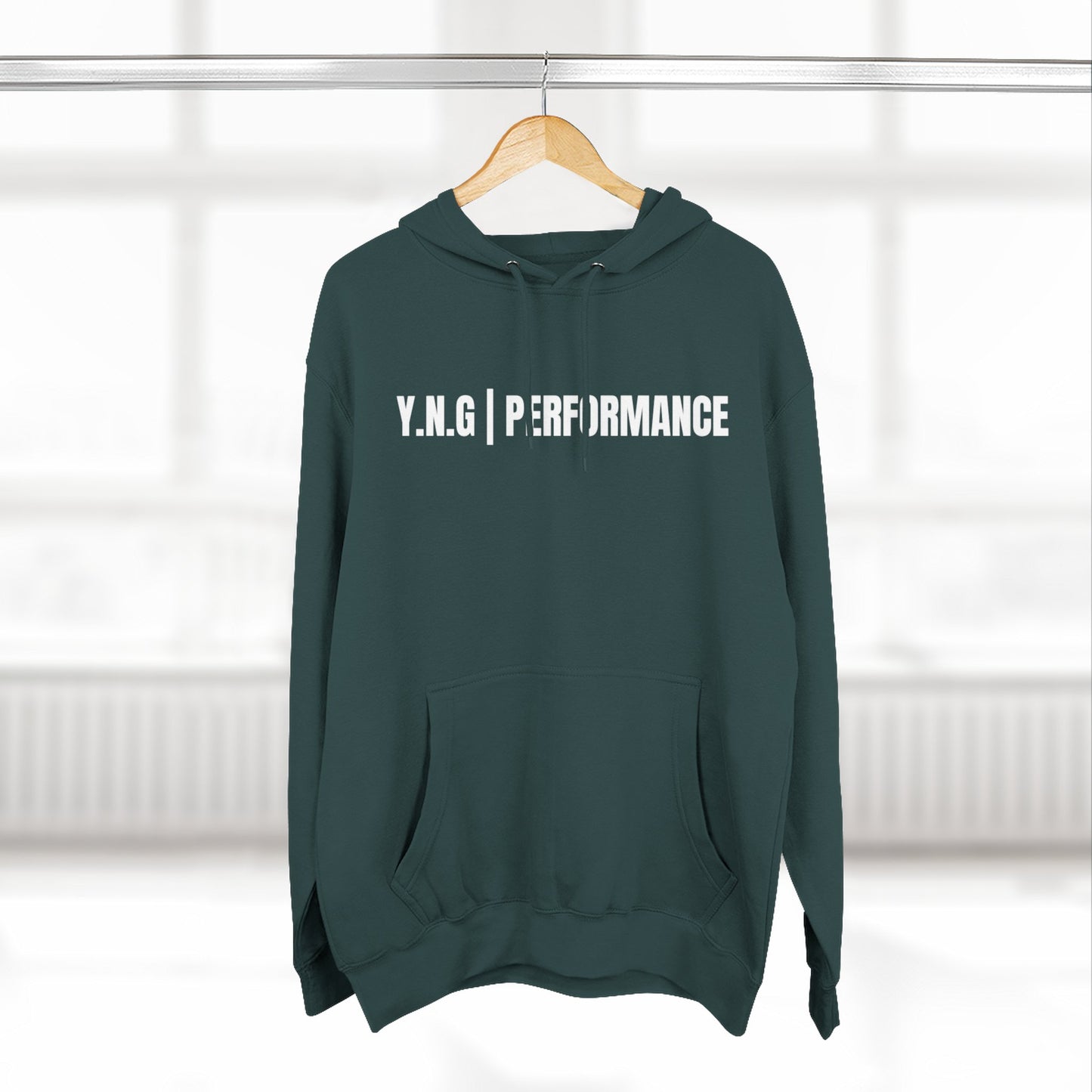 YnotGrind Performance Hoodie — Three-Panel Fleece Workout & Athletic Look