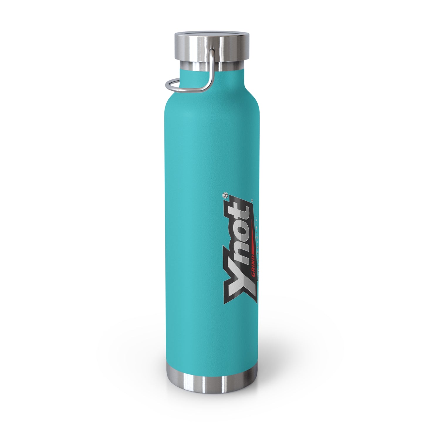 22oz Copper Vacuum Insulated Bottle — Red Stainless Water Bottle with Ynot Logo