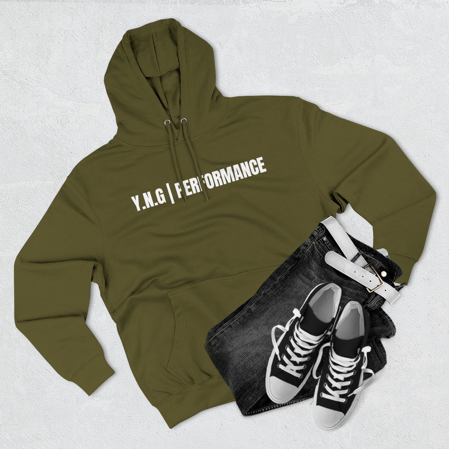 YnotGrind Performance Hoodie — Three-Panel Fleece Workout & Athletic Look
