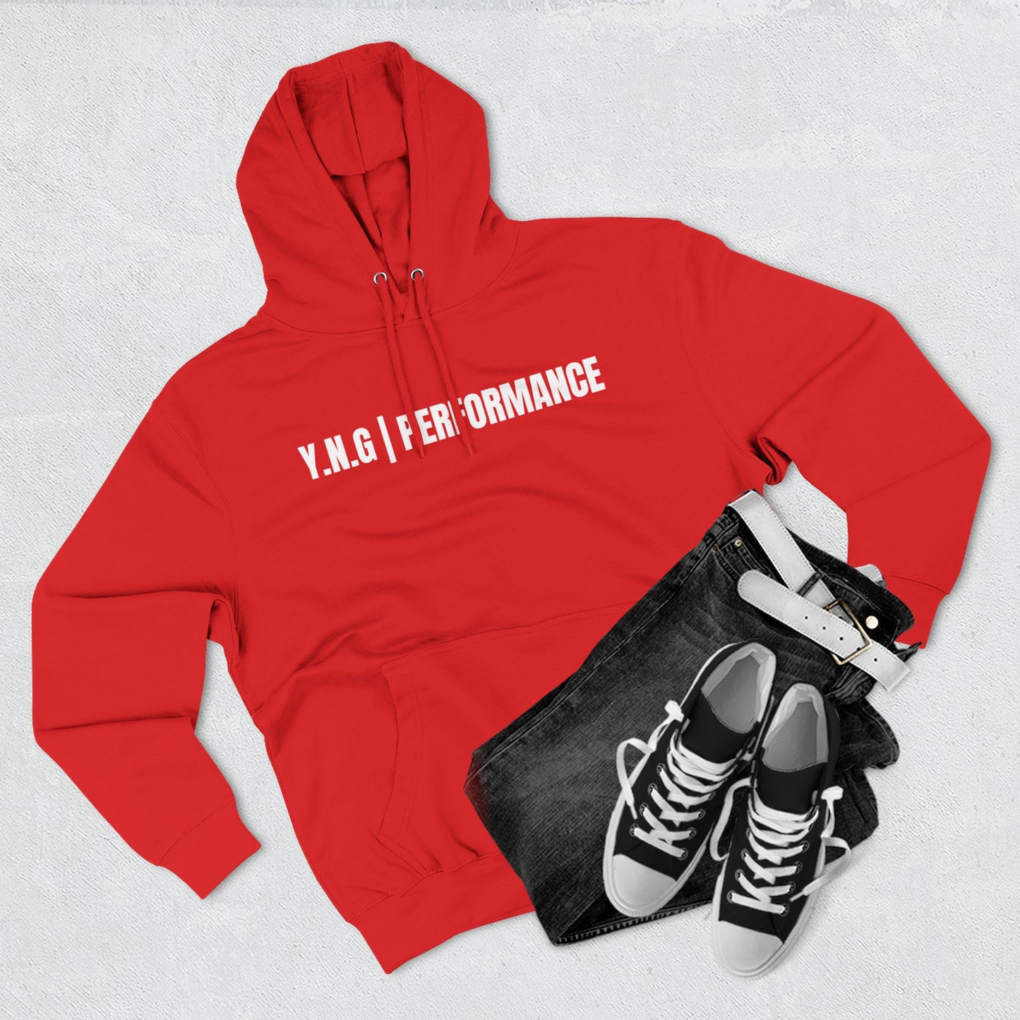 YnotGrind Performance Hoodie — Three-Panel Fleece Workout & Athletic Look