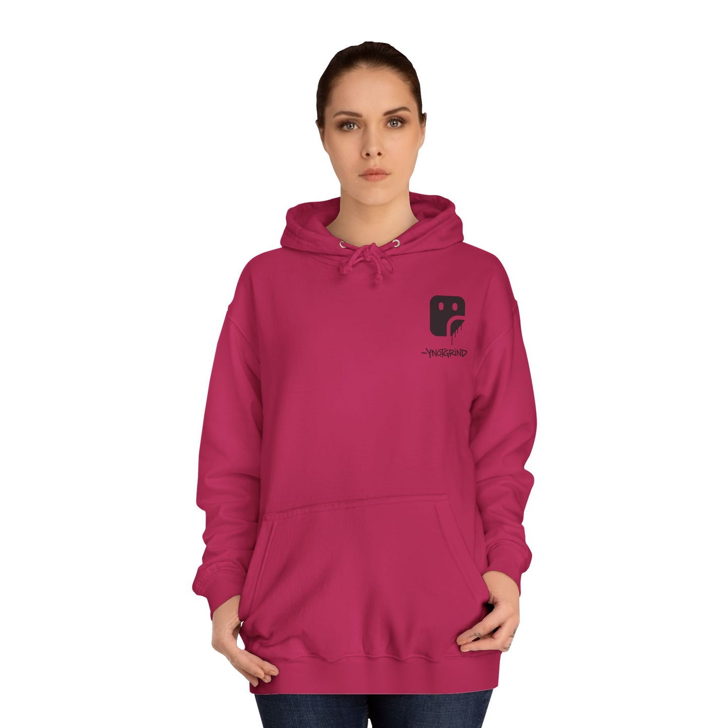 College Hoodie — "UNFINISHED" Graphic Logo Pullover