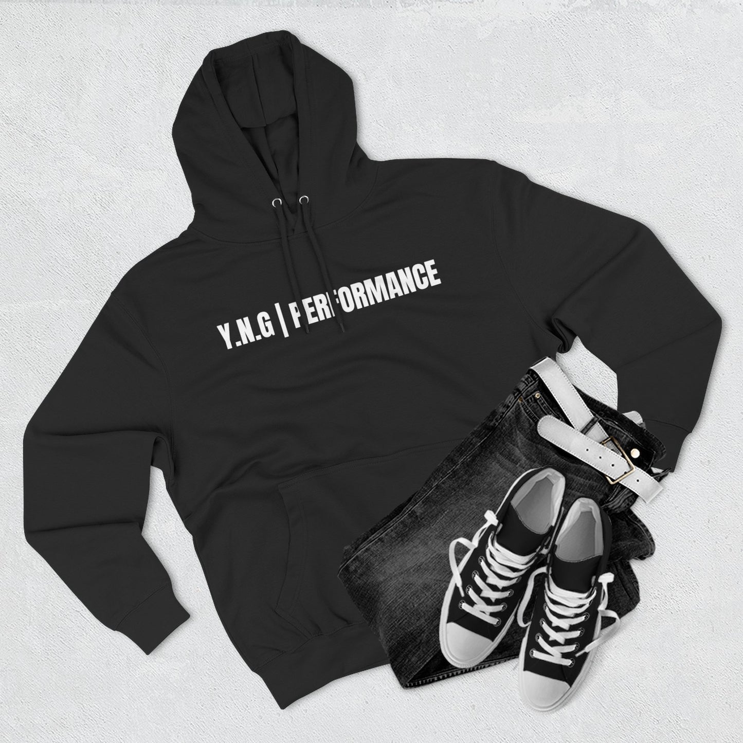 YnotGrind Performance Hoodie — Three-Panel Fleece Workout & Athletic Look