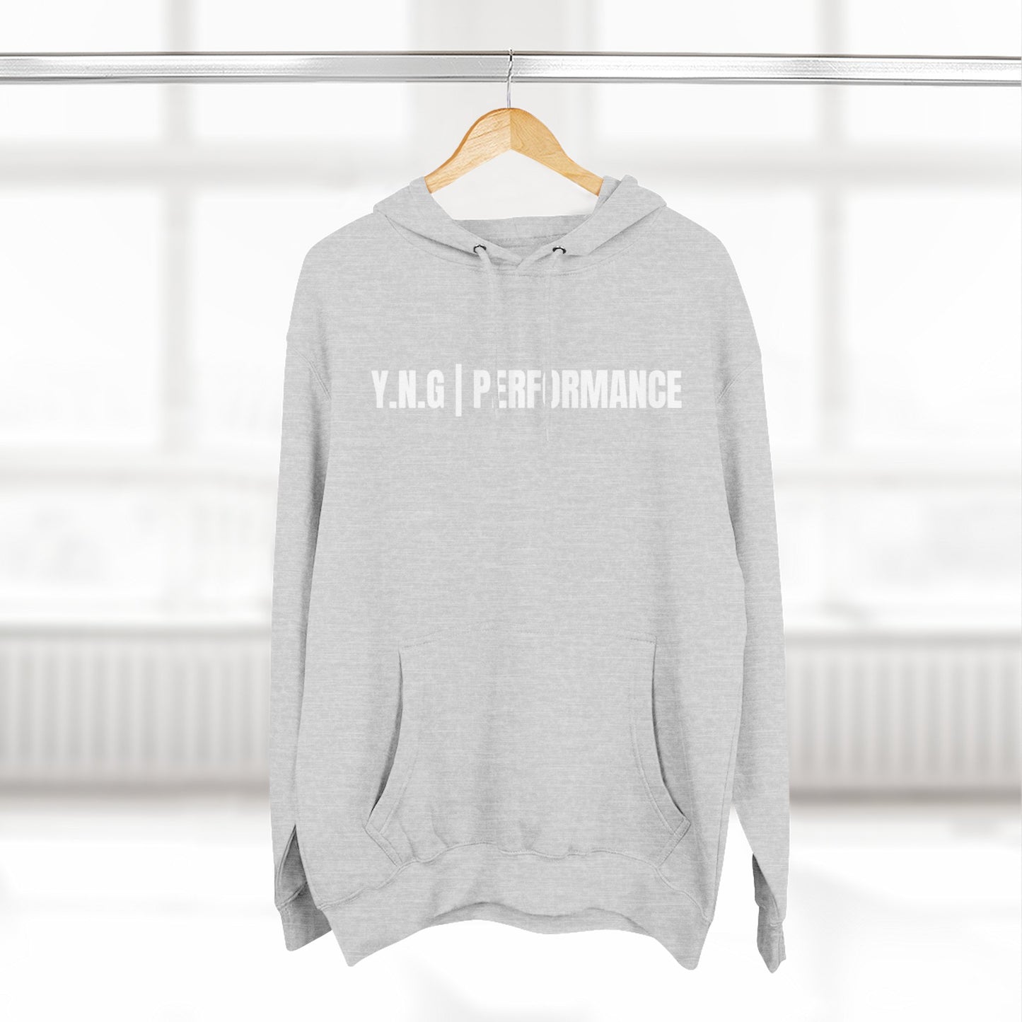 YnotGrind Performance Hoodie — Three-Panel Fleece Workout & Athletic Look
