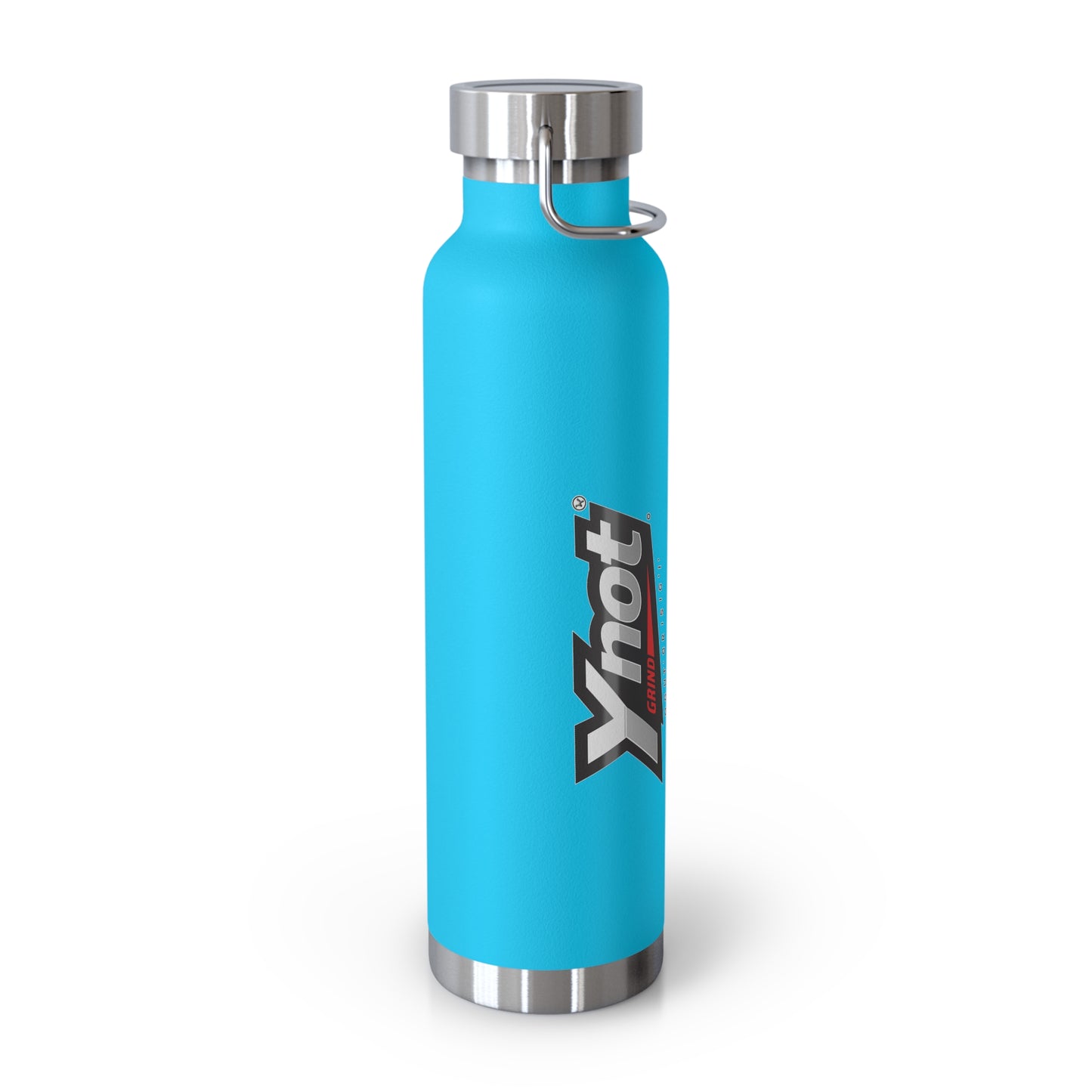 22oz Copper Vacuum Insulated Bottle — Red Stainless Water Bottle with Ynot Logo