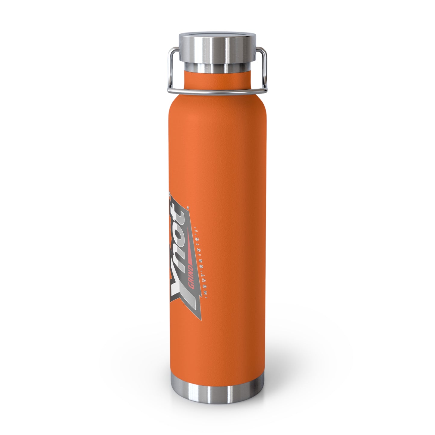 22oz Copper Vacuum Insulated Bottle — Red Stainless Water Bottle with Ynot Logo