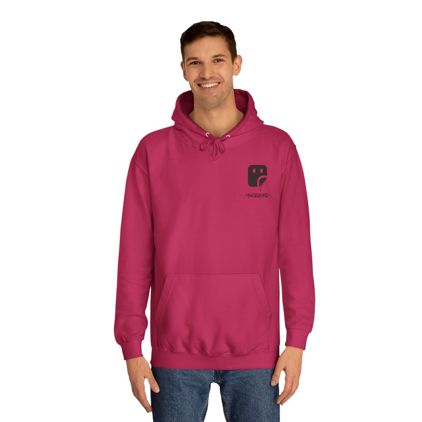 College Hoodie — "UNFINISHED" Graphic Logo Pullover
