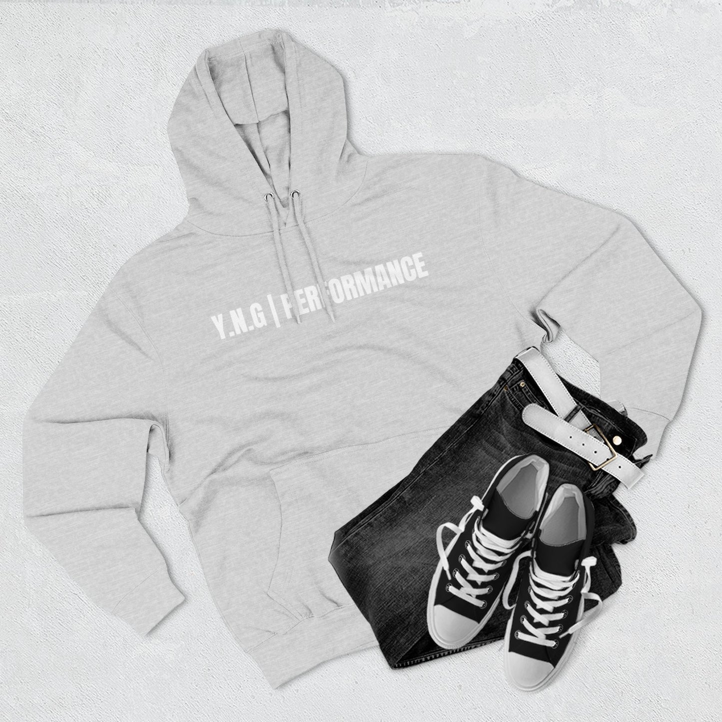 YnotGrind Performance Hoodie — Three-Panel Fleece Workout & Athletic Look